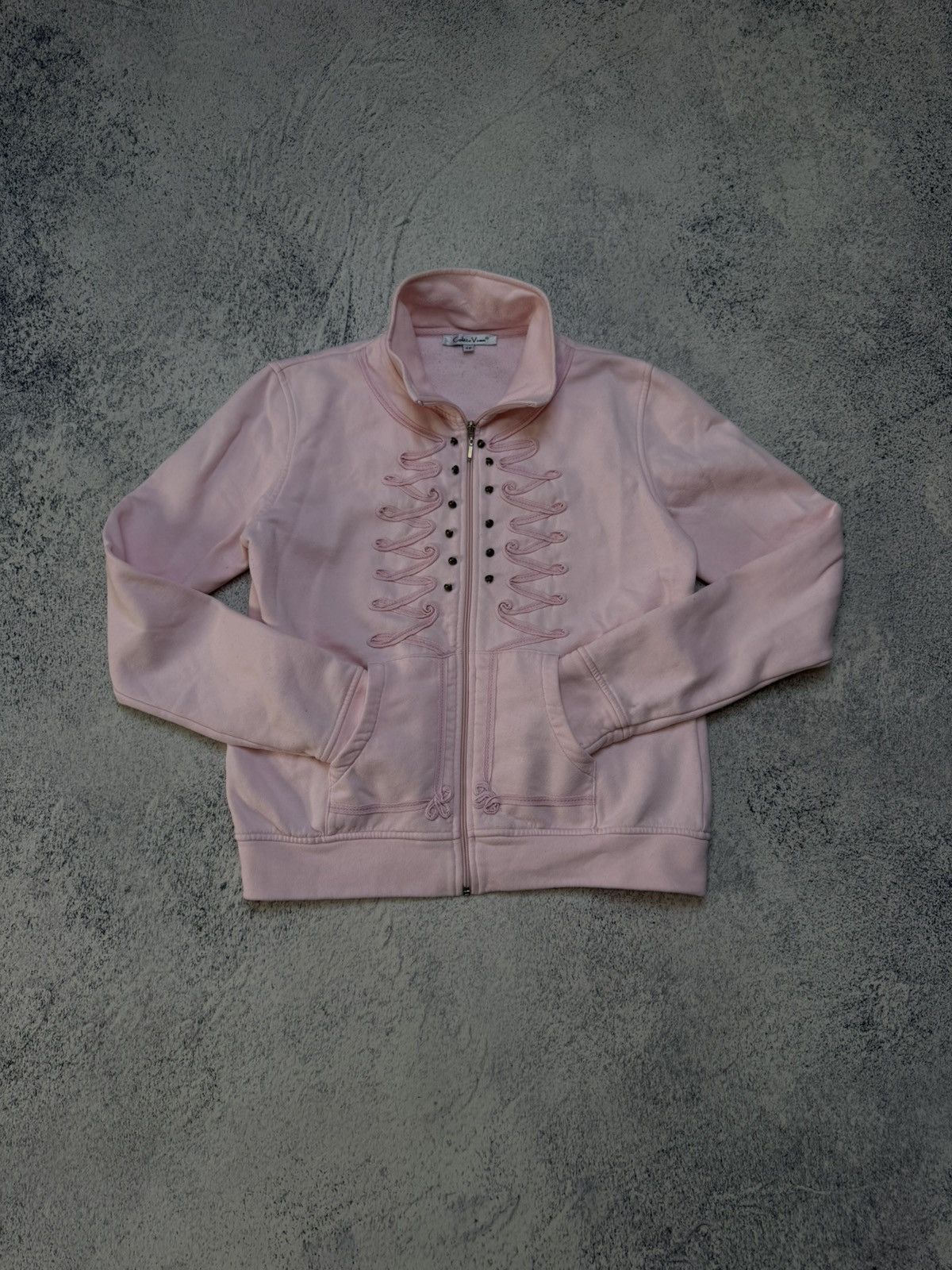 If Six Was Nine 00s Y2K Pink Hussar Zip Jkt Awant Garde opium Japanese LGB Size L / US 10 / IT 46 - 2 Thumbnail