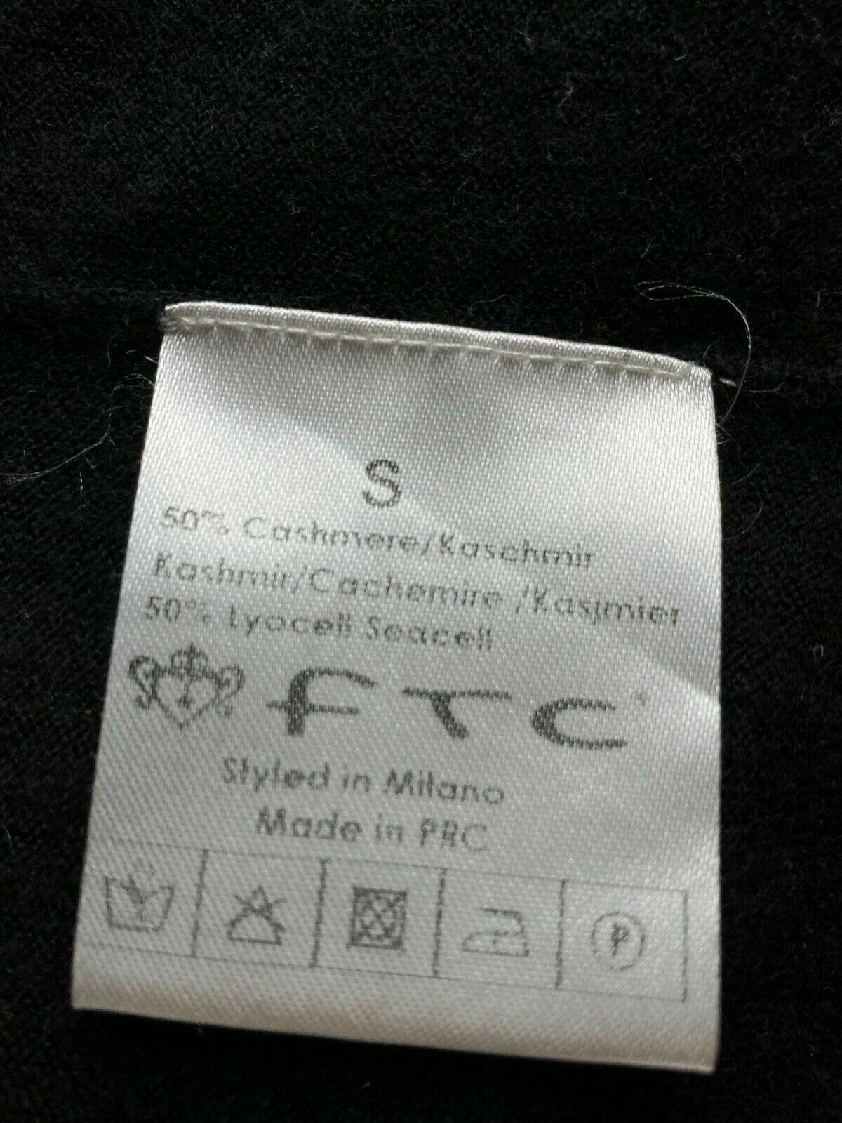 FTC Ladiess FTC V-Neck Black Cashmere Cardigan Jumper Size S Size S / US 4 / IT 40 - 12 Thumbnail