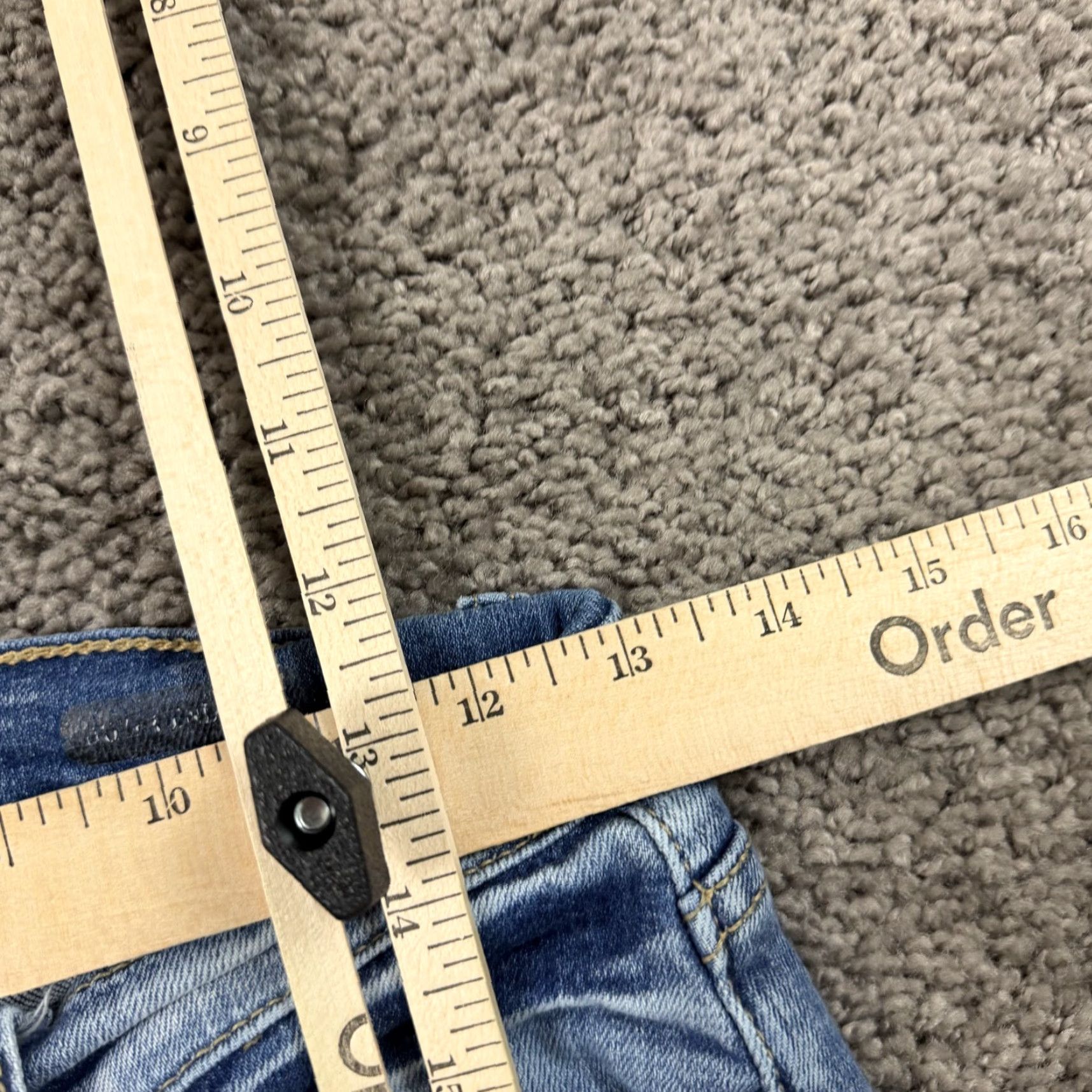 Denime Judy Blue Jeans Womens 26 Boyfriend Distressed Mid Rise Stretch Denim 26x29 Size 26" / US 2 / IT 38 - 5 Thumbnail