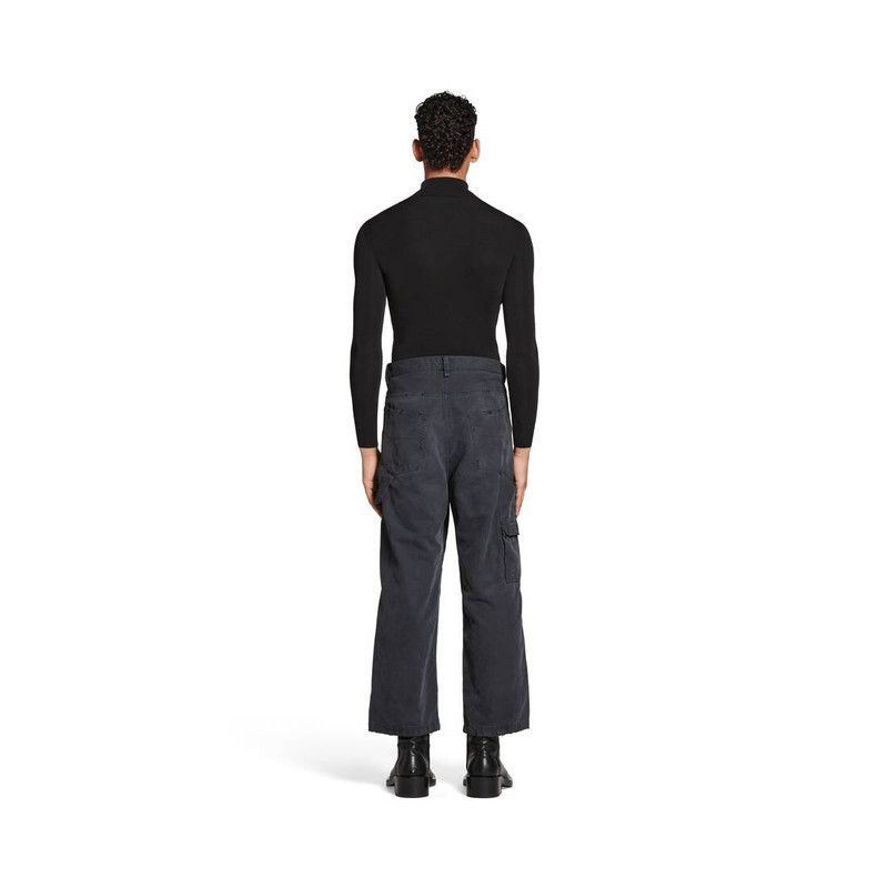 Balenciaga o1w1db11225 Cropped Skater Pants in Black Size US 36 / EU 52 - 8 Thumbnail