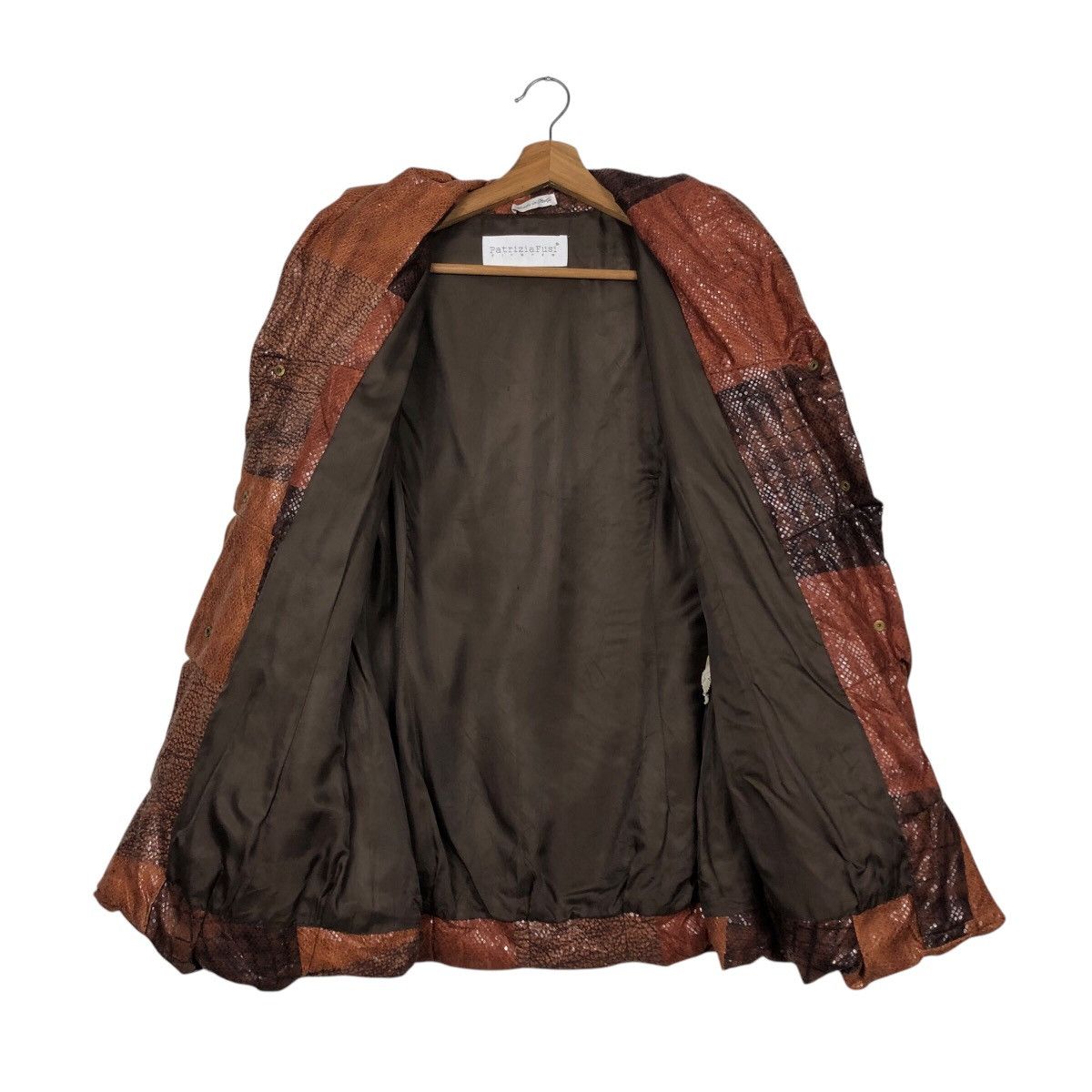 Vintage 📌Vintage Snake Skin Design Chore Jacket PatriziaFusi Italy Size US M / EU 48-50 / 2 - 14 Thumbnail