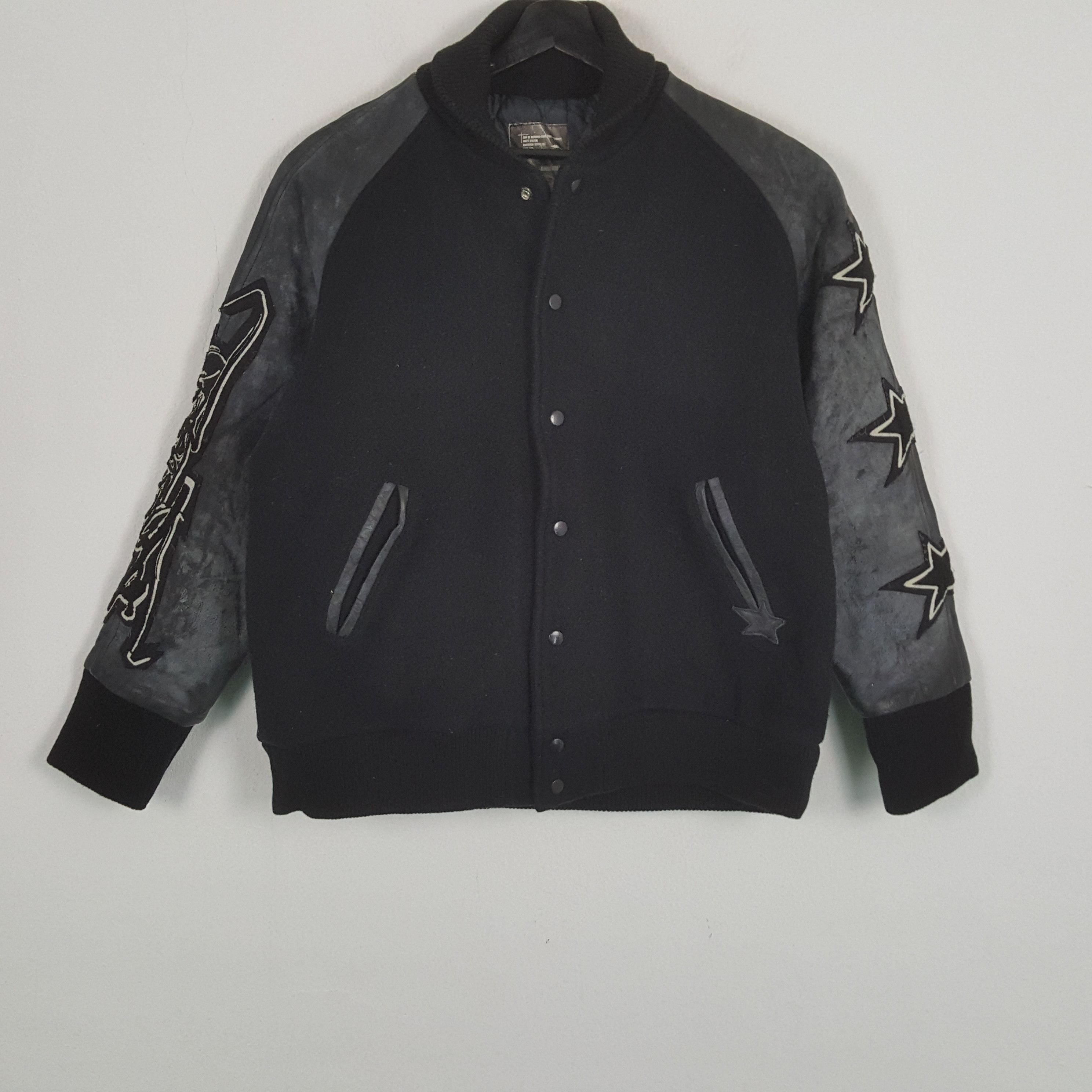 Japanese Brand × Vintage AMBIVALENT Custom If Six Was Nine Art Varsity Jacket Size US L / EU 52-54 / 3 - 3 Thumbnail