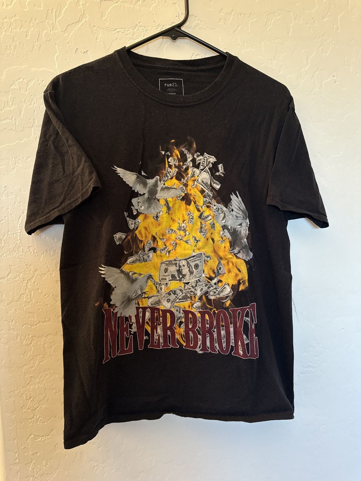 rue21 NEVER BROKE T Shirt Size US M / EU 48-50 / 2 - 1 Thumbnail