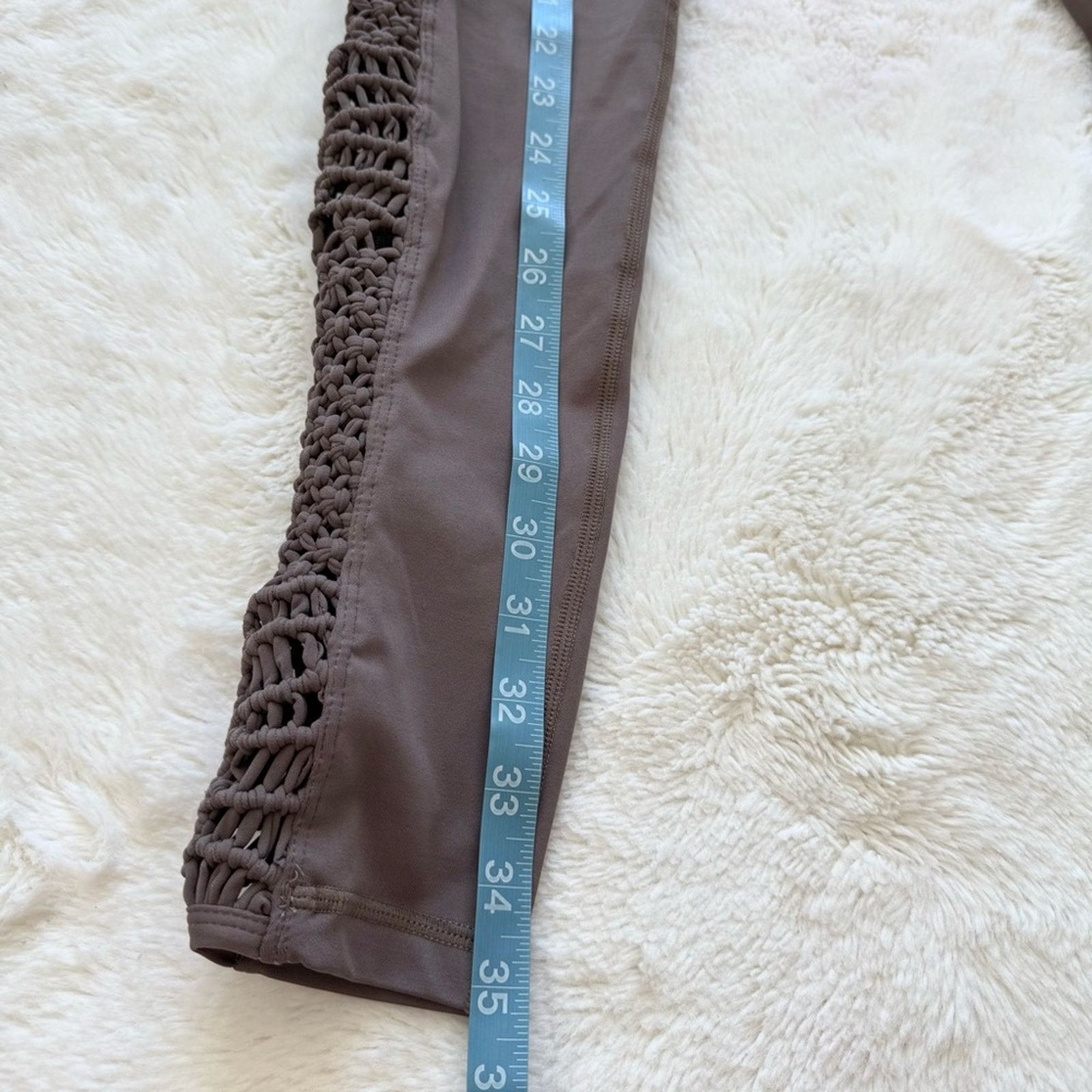 Stella McCartney Carbon 38 women tan leggings Size 27" / US 4 / IT 40 - 8 Thumbnail