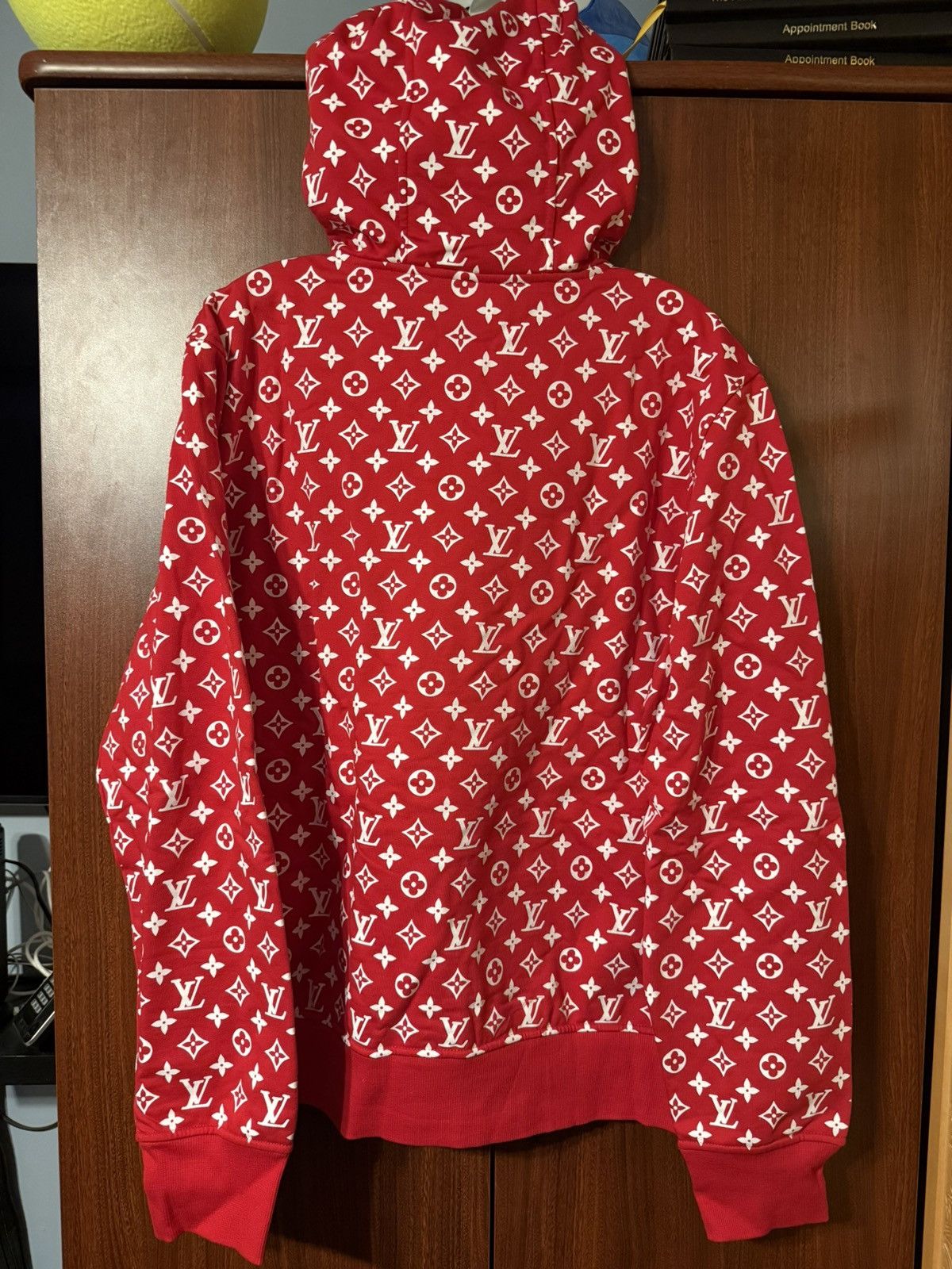 Louis Vuitton × Supreme Supreme x Louis Vuitton Box Logo Hooded Sweatshirt Size US XXL / EU 58 / 5 - 6 Thumbnail