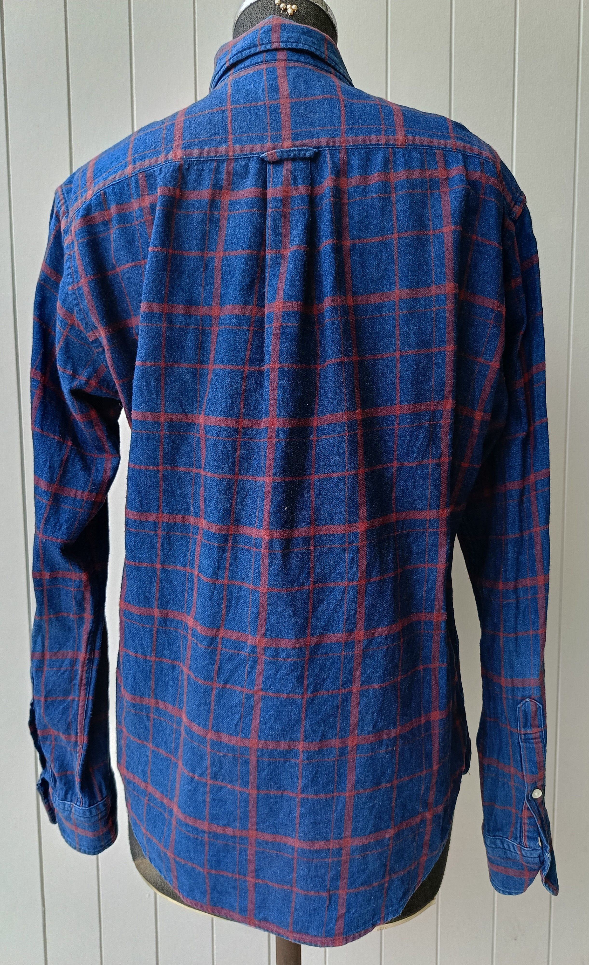 Journal Standard Journal Standard Relume plaid blue indigo flannel shirt Size US S / EU 44-46 / 1 - 5 Thumbnail