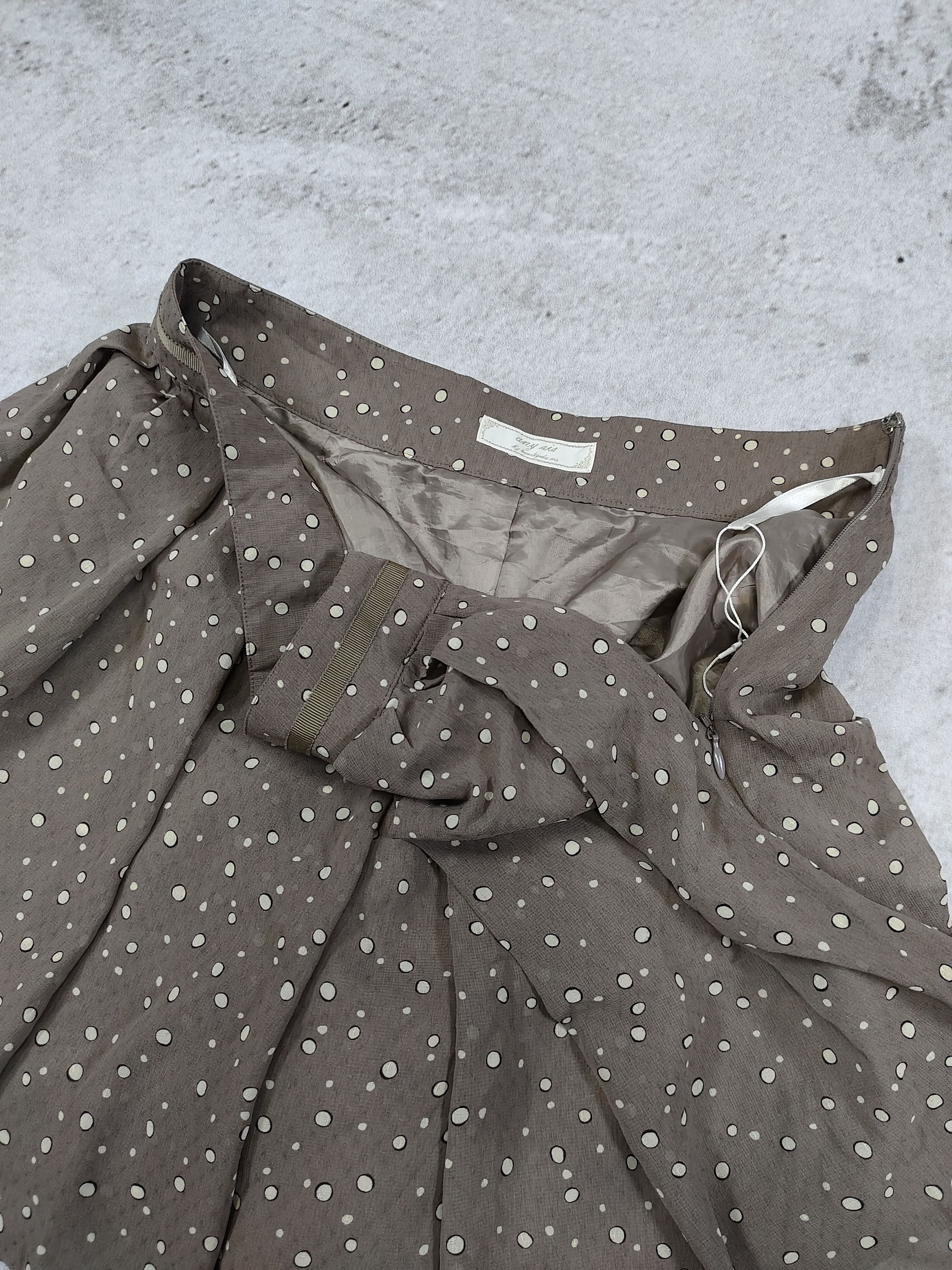 Issey Miyake 00s Any SiS by Kumikyoku- Coquette Polka Dot Pleated Skort Size 28" / US 6 / IT 42 - 4 Thumbnail