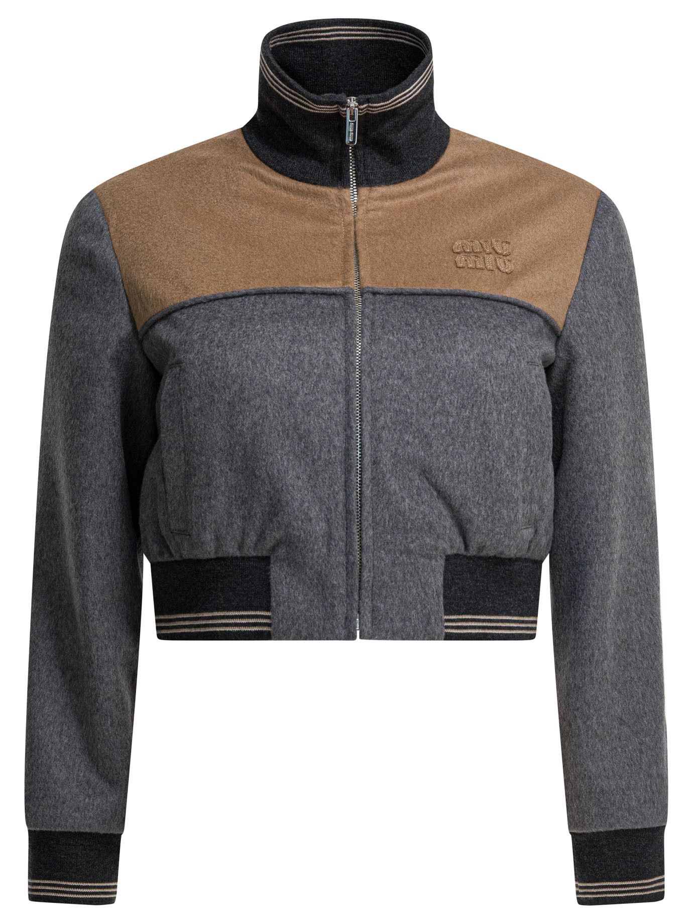 Miu Miu Miu Miu Wool And Cashmere Bomber Jacket tag size 42 Women - USA Duties Paid Size M / US 6-8 / IT 42-44 - 1 Thumbnail