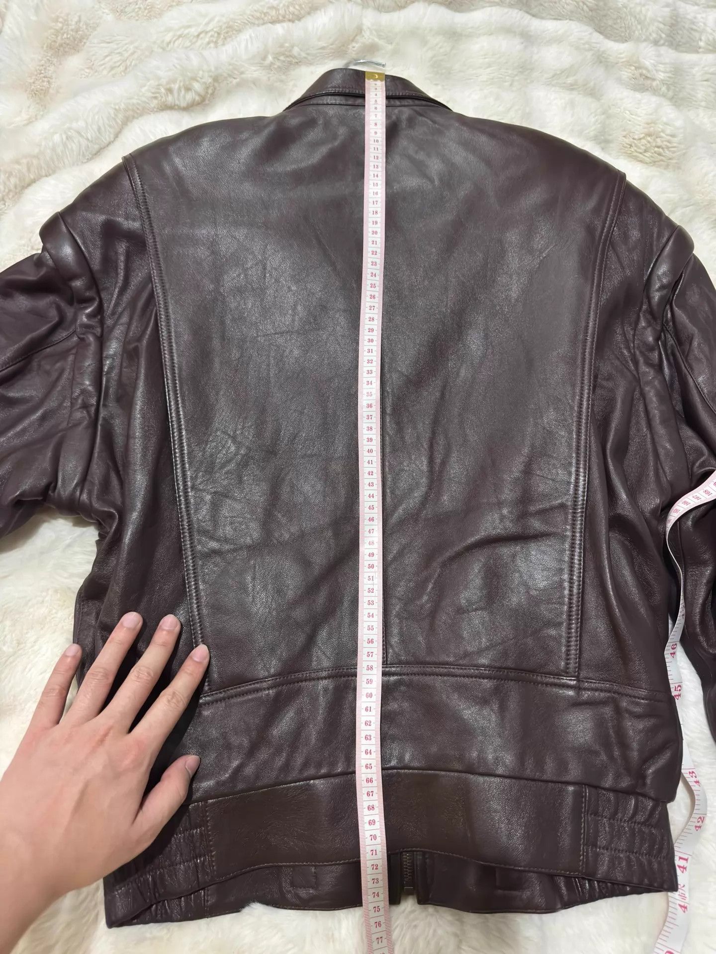 Yves Saint Laurent YSL 23 Runway Sheepskin Detachable Sleeves F36 Oversized Unisex Size XS / US 0-2 / IT 36-38 - 9 Thumbnail