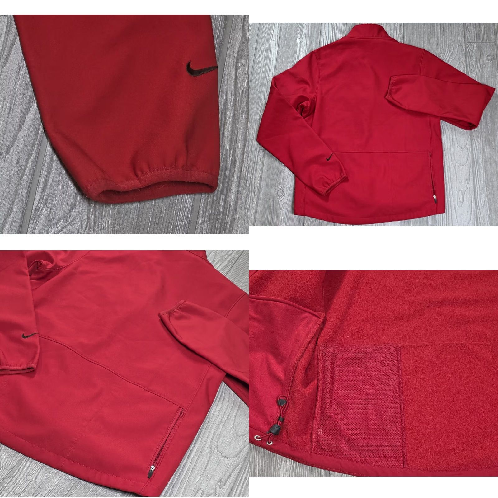 Nike ACG NIKE ACG Full Zip Soft Shell Jacket Red Black Mens M Drawstring Y2k Rare Vintage Nike ACG Jacket Size US M / EU 48-50 / 2 - 8 Thumbnail