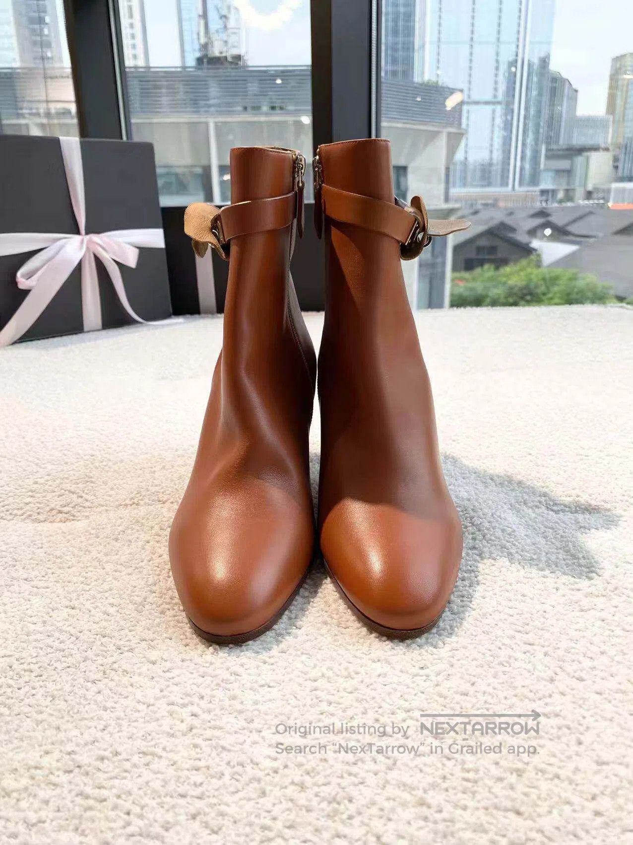 Hermes Hermes Kelly buckle high-heeled ankle boots| Size US 8 / IT 38 - 2 Thumbnail