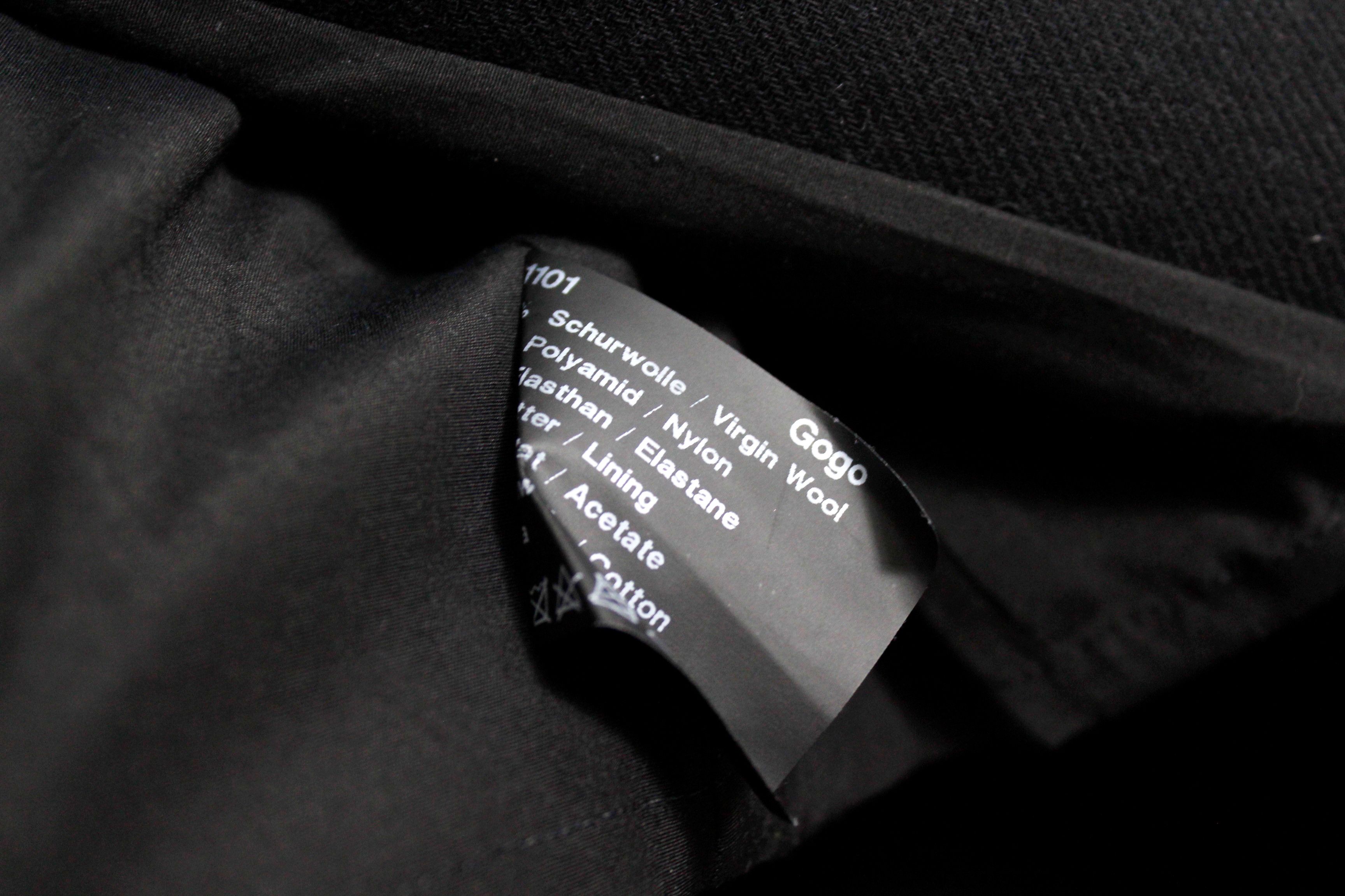 Annette Gortz × Vintage Annette Gortz Jacket Long Blazer Avant Garde Black Size S / US 4 / IT 40 - 9 Thumbnail