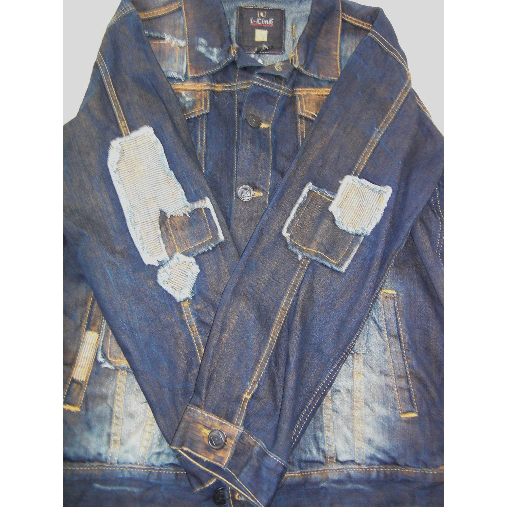 Other Vintage Classic Blue Denim Jean Jacket Distressed Size X Lar Size US XL / EU 56 / 4 - 3 Thumbnail