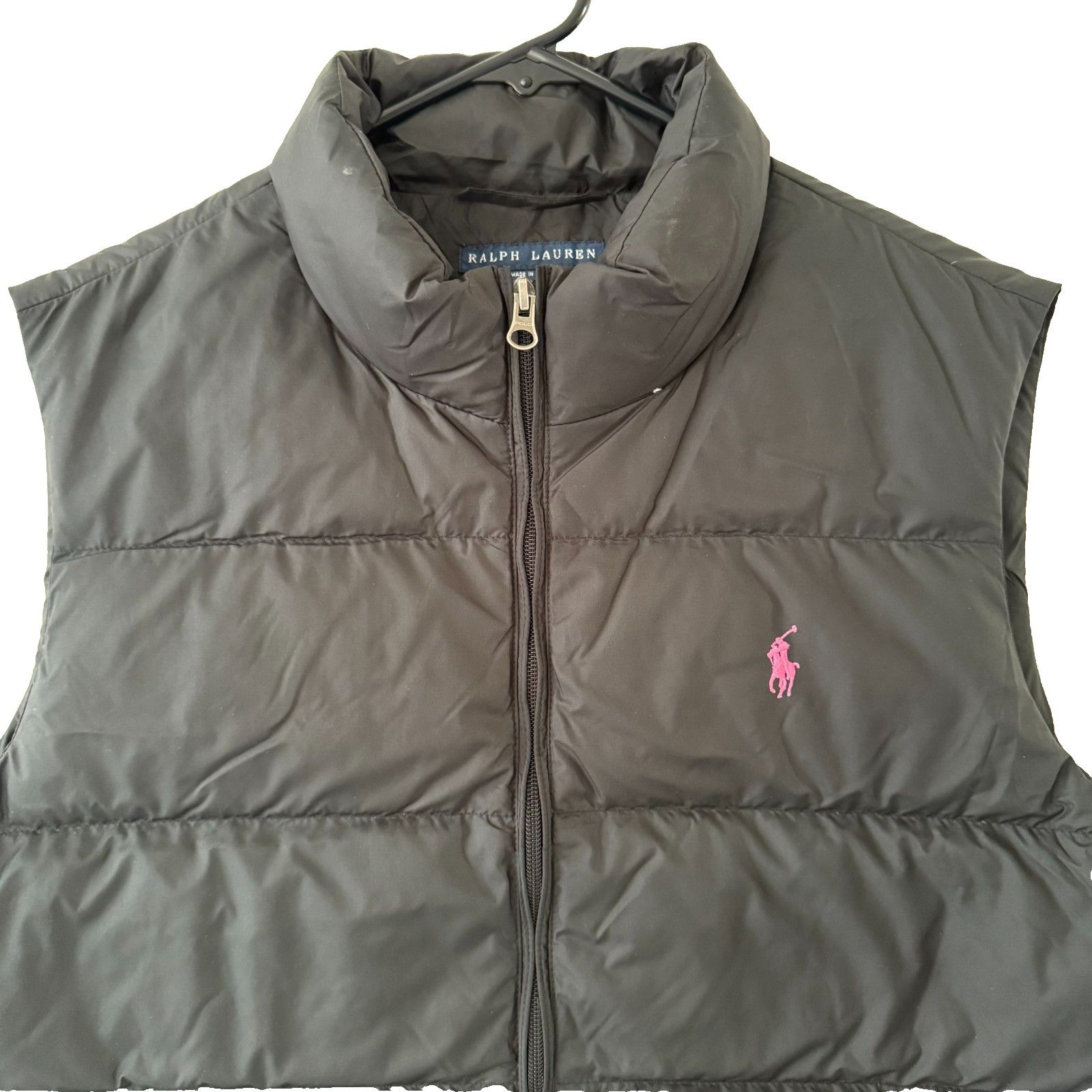 Lauren Ralph Lauren Ralph Lauren Black Down Puffer Vest Pink Pony XL Women Size XL / US 12-14 / IT 48-50 - 2 Thumbnail