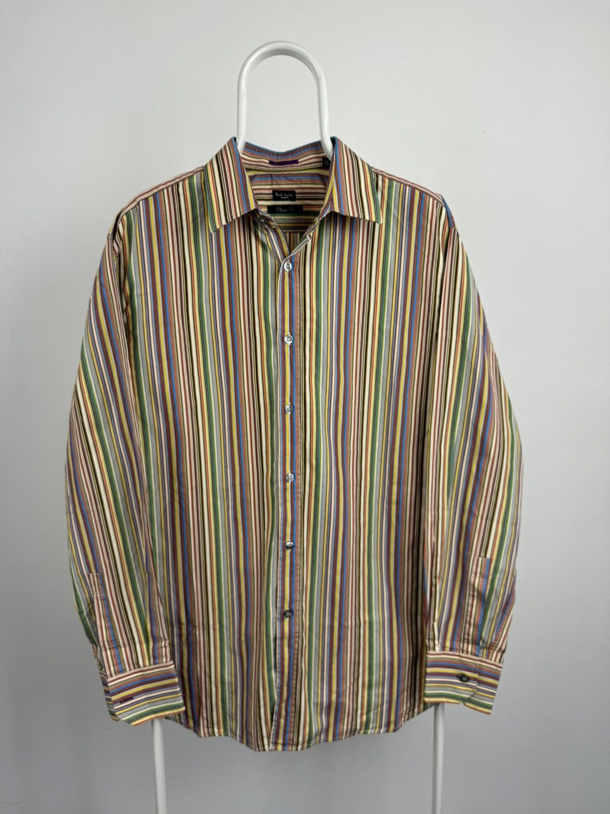 Paul Smith Vintage Paul Smith London Classic Striped Multicolour Shirt Size US L / EU 52-54 / 3 - 1 Thumbnail