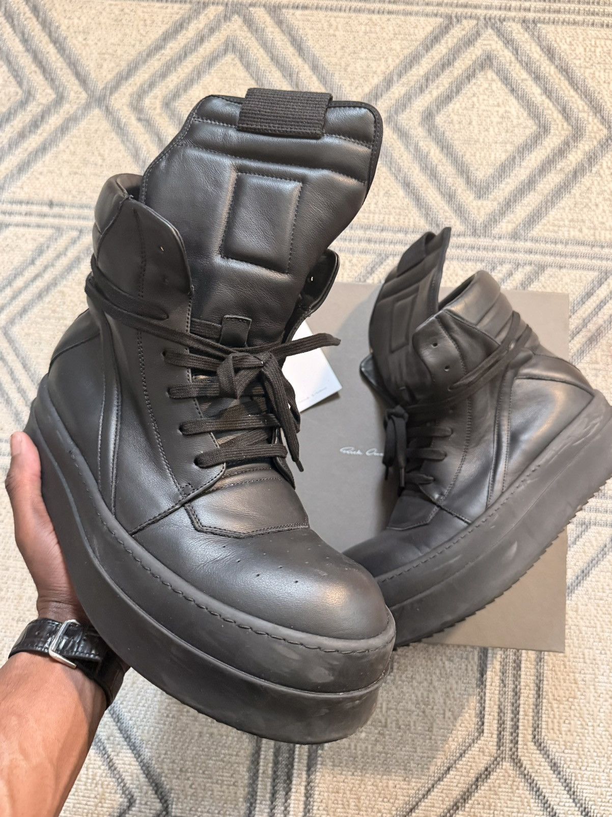 Rick Owens Rick Owens Mega Bumper Geobaskets 44 | Grailed