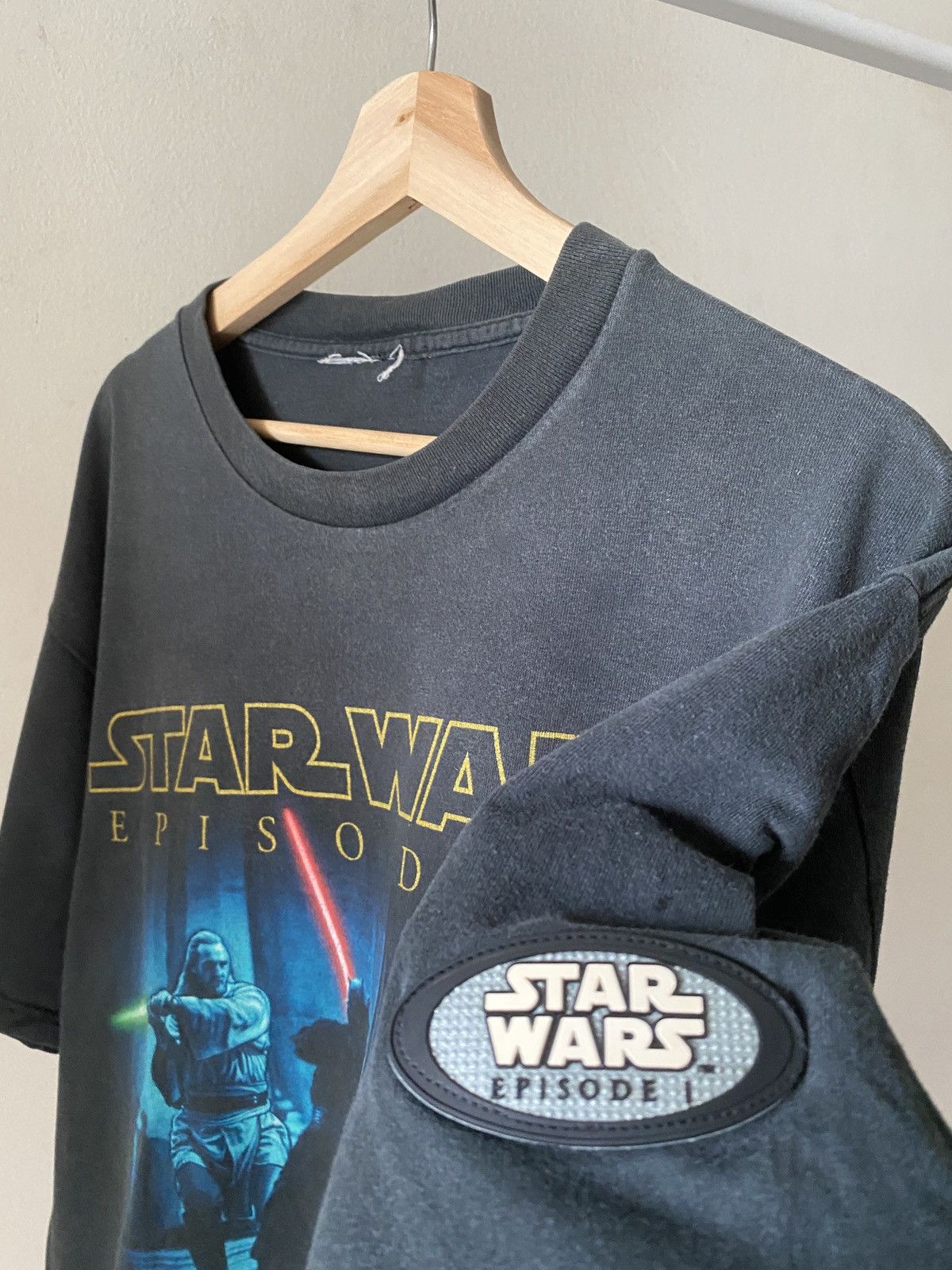 Star Wars Thrashed Vintage Star Wars Episode 1 Sunfaded Size US XL / EU 56 / 4 - 4 Thumbnail