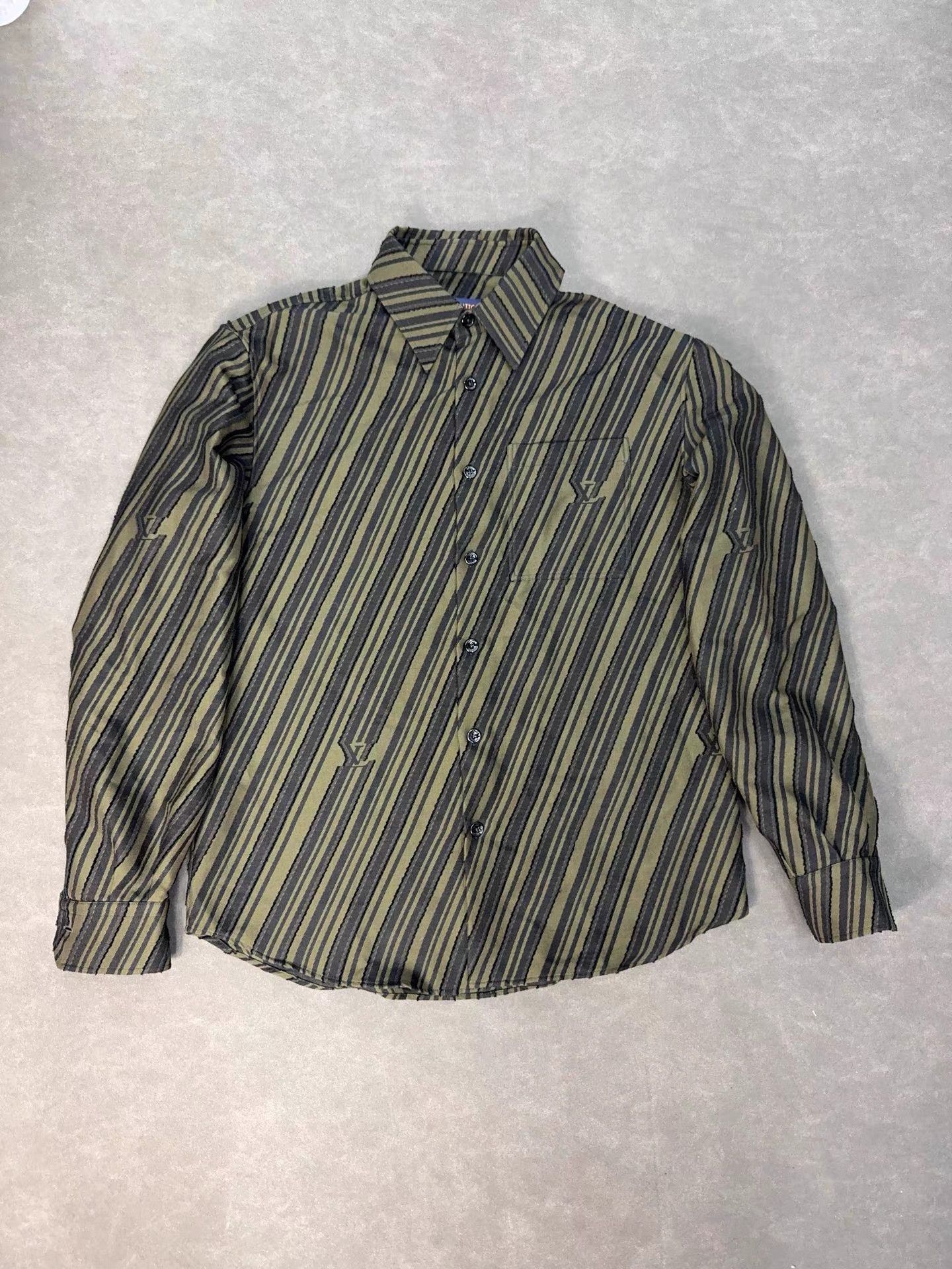 Louis Vuitton LV Black & Yellow Jacquard Shirt Jacket K2 Size US L / EU 52-54 / 3 - 1 Thumbnail