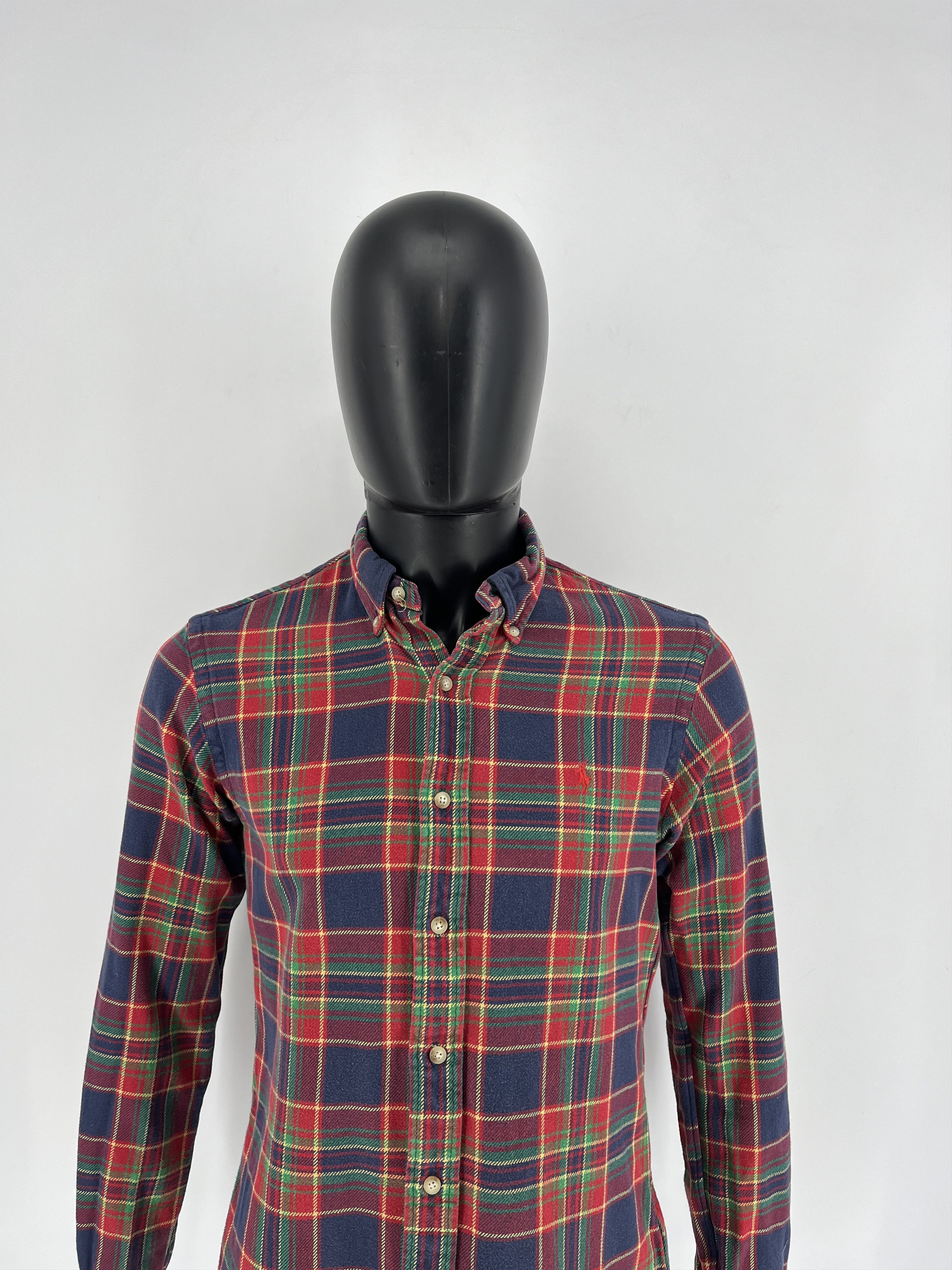 Polo Ralph Lauren × Ralph Lauren Vintage Flannel Polo Raplh Lauren Plaid Shirt Travis style Size US S / EU 44-46 / 1 - 8 Thumbnail