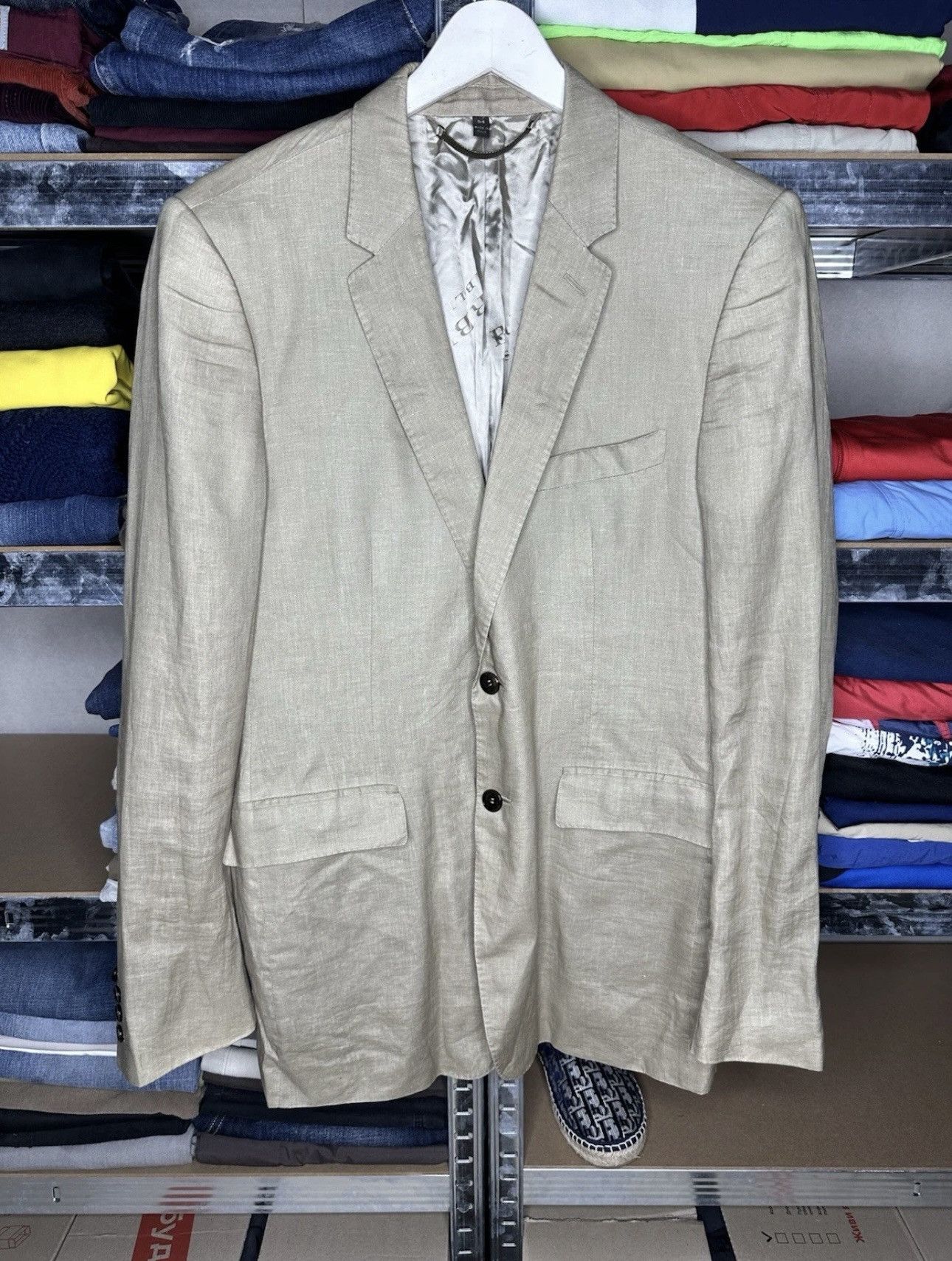 Burberry Burberry Linen Size IT 54 Archive Suit Blazer Jacket Size 54R - 1 Thumbnail