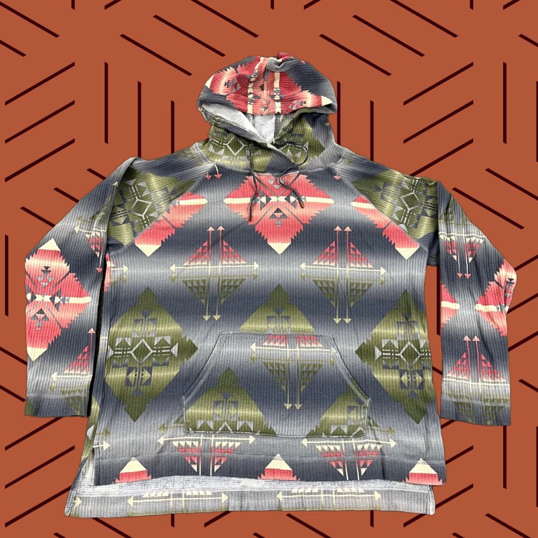 Chaps CHAPS Jacket Womens XL Aztec Southwestern Lightweight Hoodie Pullover Size XL / US 12-14 / IT 48-50 - 1 Thumbnail