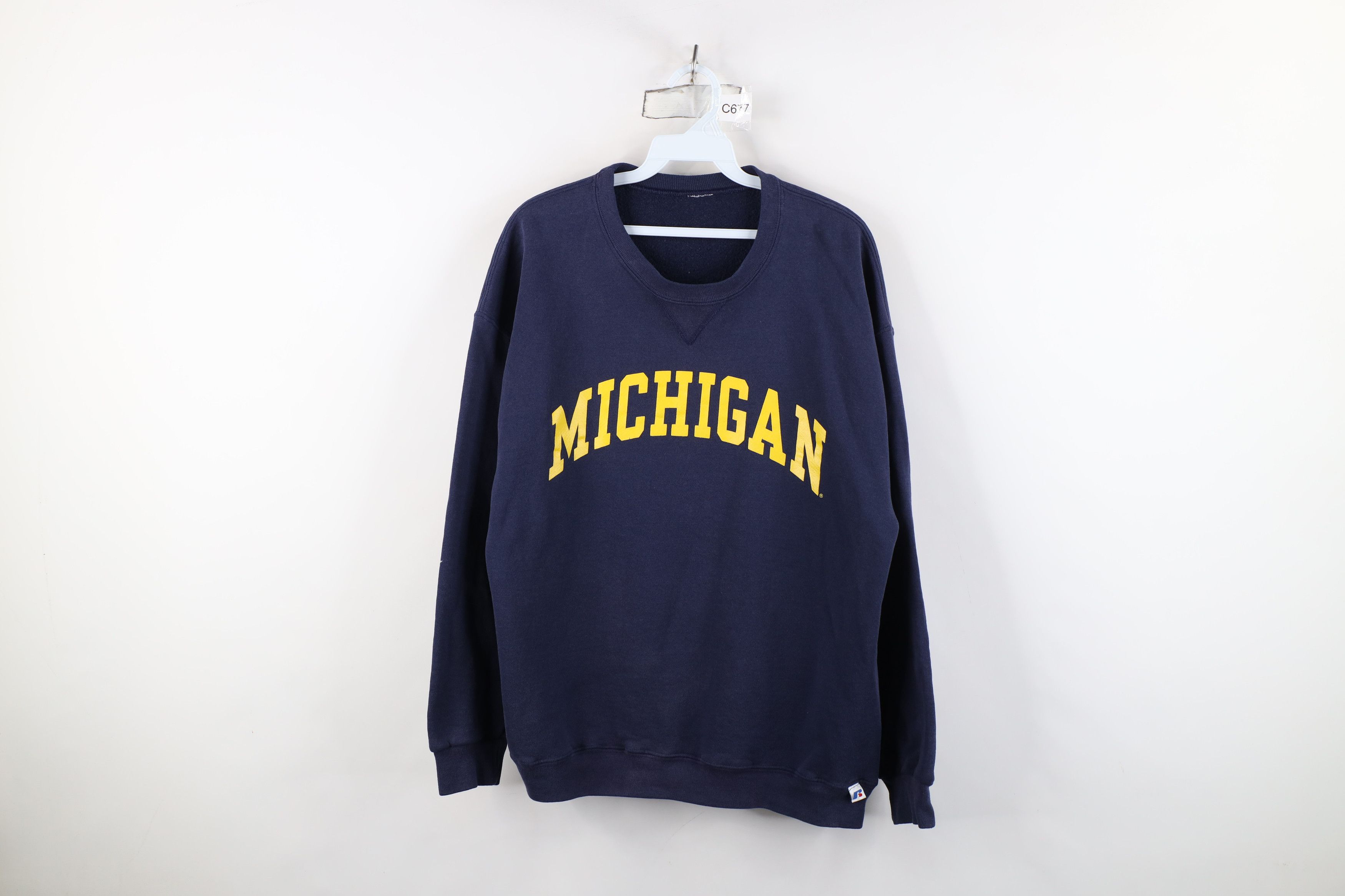 Russell Athletic Vintage 90s Russell Athletic University Michigan Sweatshirt Size US M / EU 48-50 / 2 - 1 Thumbnail