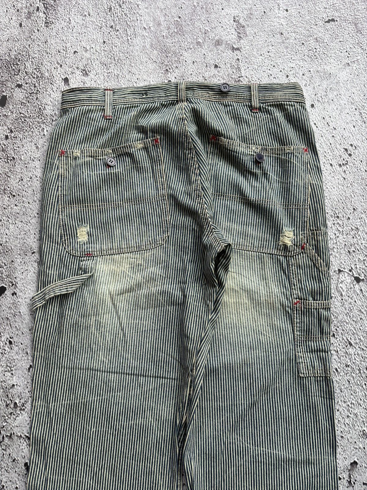 Hysteric Glamour 2000's Carpenter stripe Bootcut style Pants Size US 32 / EU 48 - 5 Thumbnail