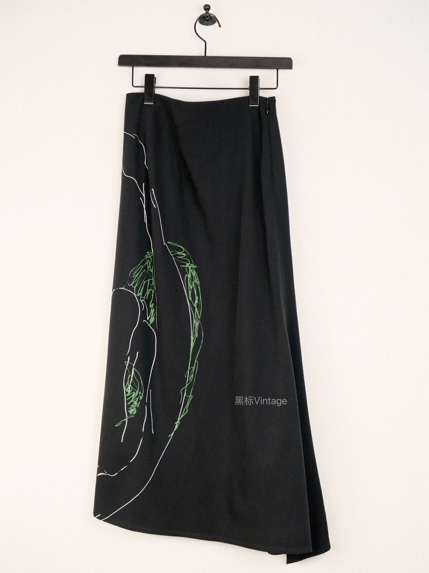 Yohji Yamamoto YohjiYamamoto20AWVintageAbstractAsymmetricSkirt Size 26" / US 2 / IT 38 - 2 Thumbnail