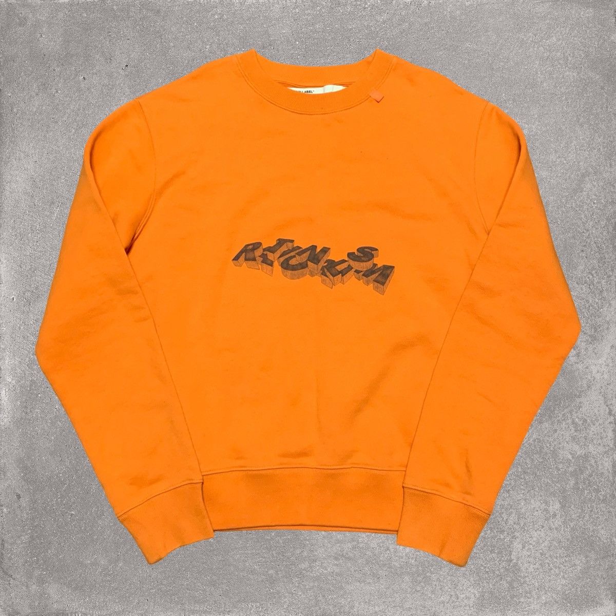 Off-White Off White Medium Arrows Graphic Orange Sweatshirt Crewneck Size US M / EU 48-50 / 2 - 2 Thumbnail