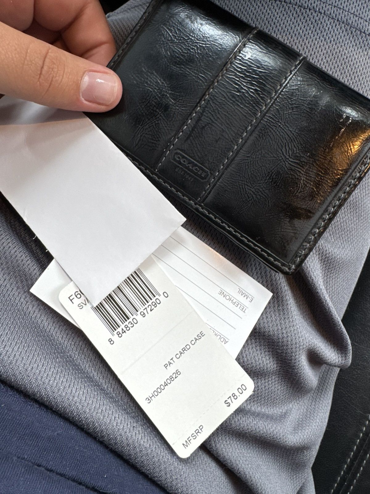 Coach Coach All black wallet Leather Size ONE SIZE - 1 Thumbnail