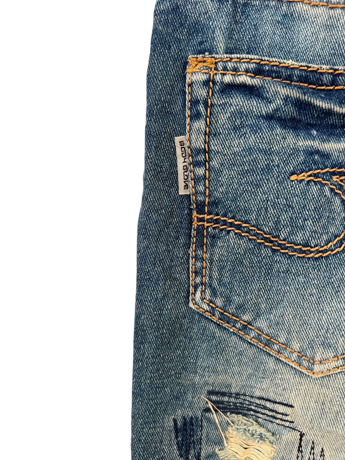Body Glove Vintage Y2K Body Glove Distress Dirty Muddy Denim Jeans Size US 31 - 16 Thumbnail