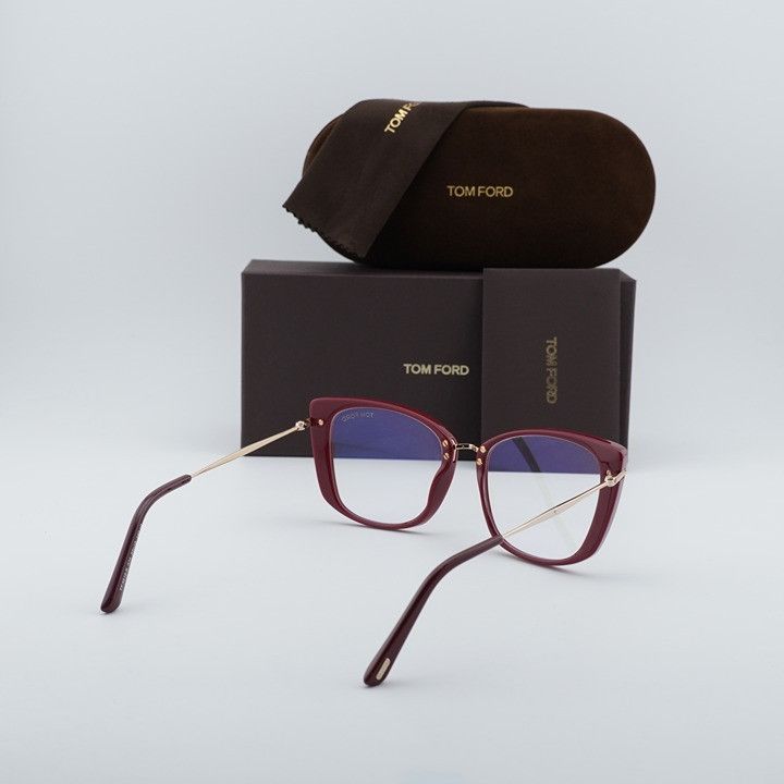 Tom Ford Tom Ford FT5816-B 074 Eyeglasses Fuchsia 53mm Cat Eye Frame Size ONE SIZE - 10 Thumbnail