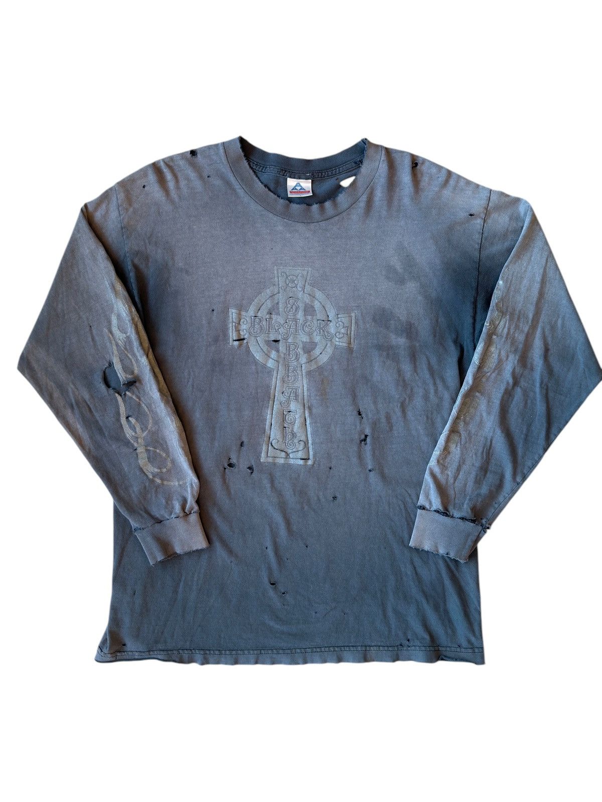 Band Tees THRASHED Vintage Black Sabbath Long Sleeve Tee Size US L / EU 52-54 / 3 - 1 Thumbnail