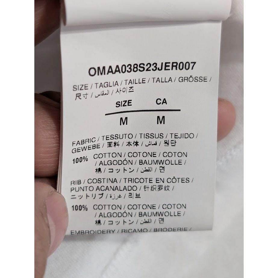 Off-White o1rshd1 Scribble Diag Over S/S Tee in White/Black Size US M / EU 48-50 / 2 - 18 Thumbnail