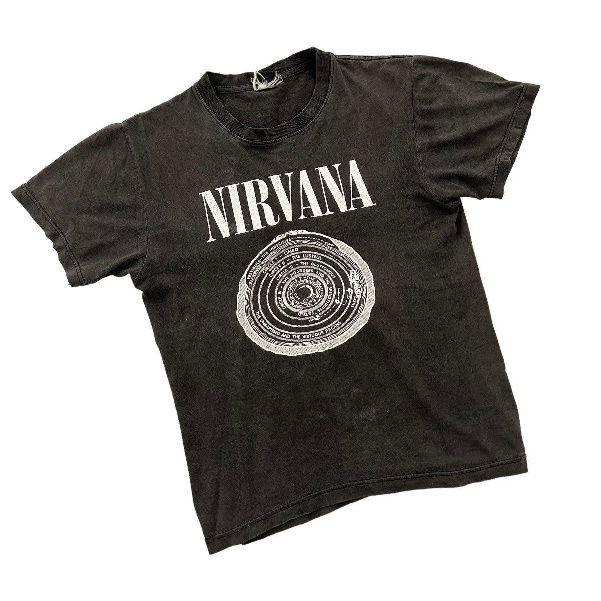 If Six Was Nine × Vintage Distressed Sunfaded Nirvana Vestibule Tee Size US M / EU 48-50 / 2 - 1 Thumbnail