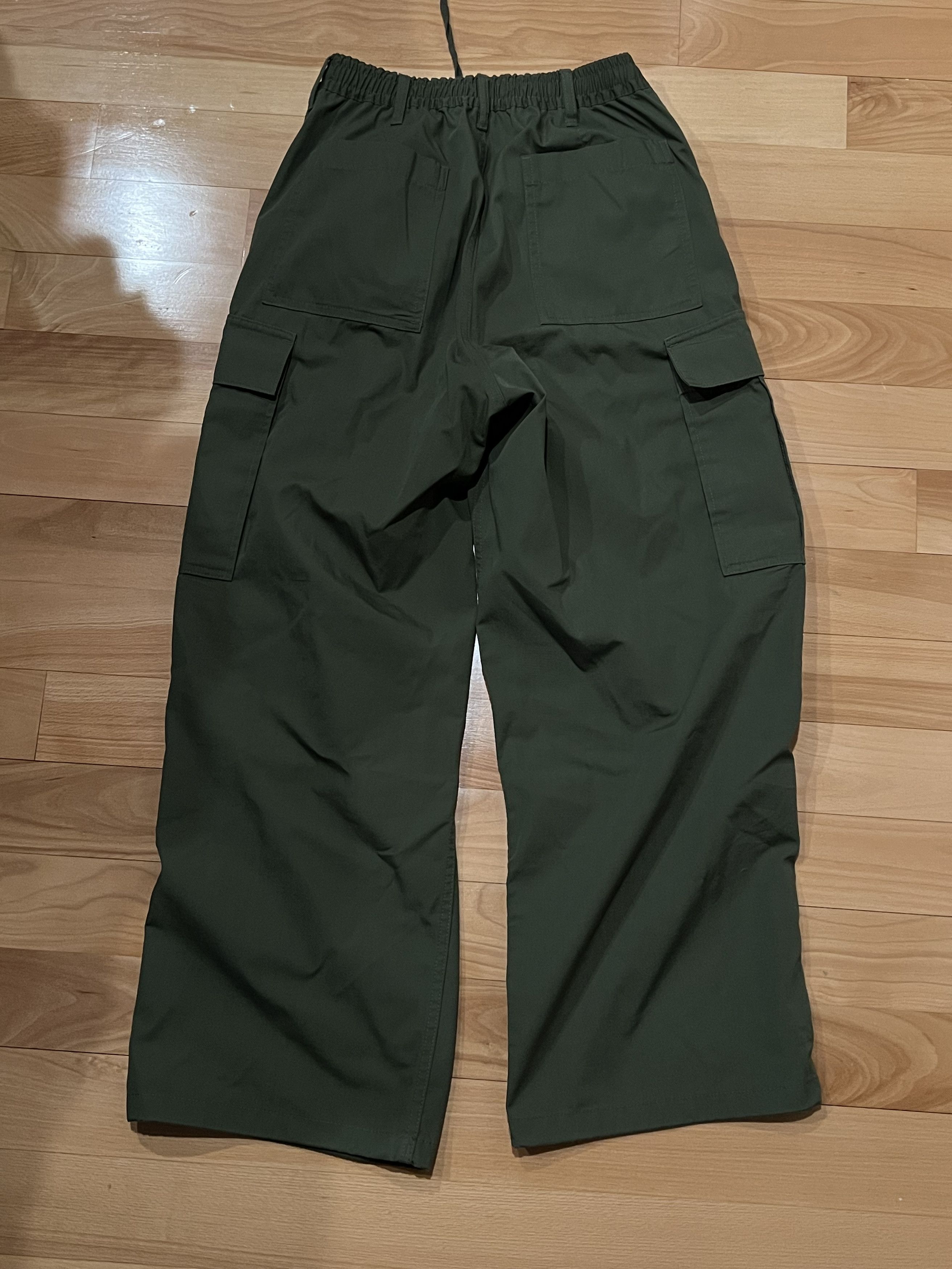GU GU Japanese Streetwear Green Superwide Balloon Cargopants Size US 30 / EU 46 - 2 Thumbnail