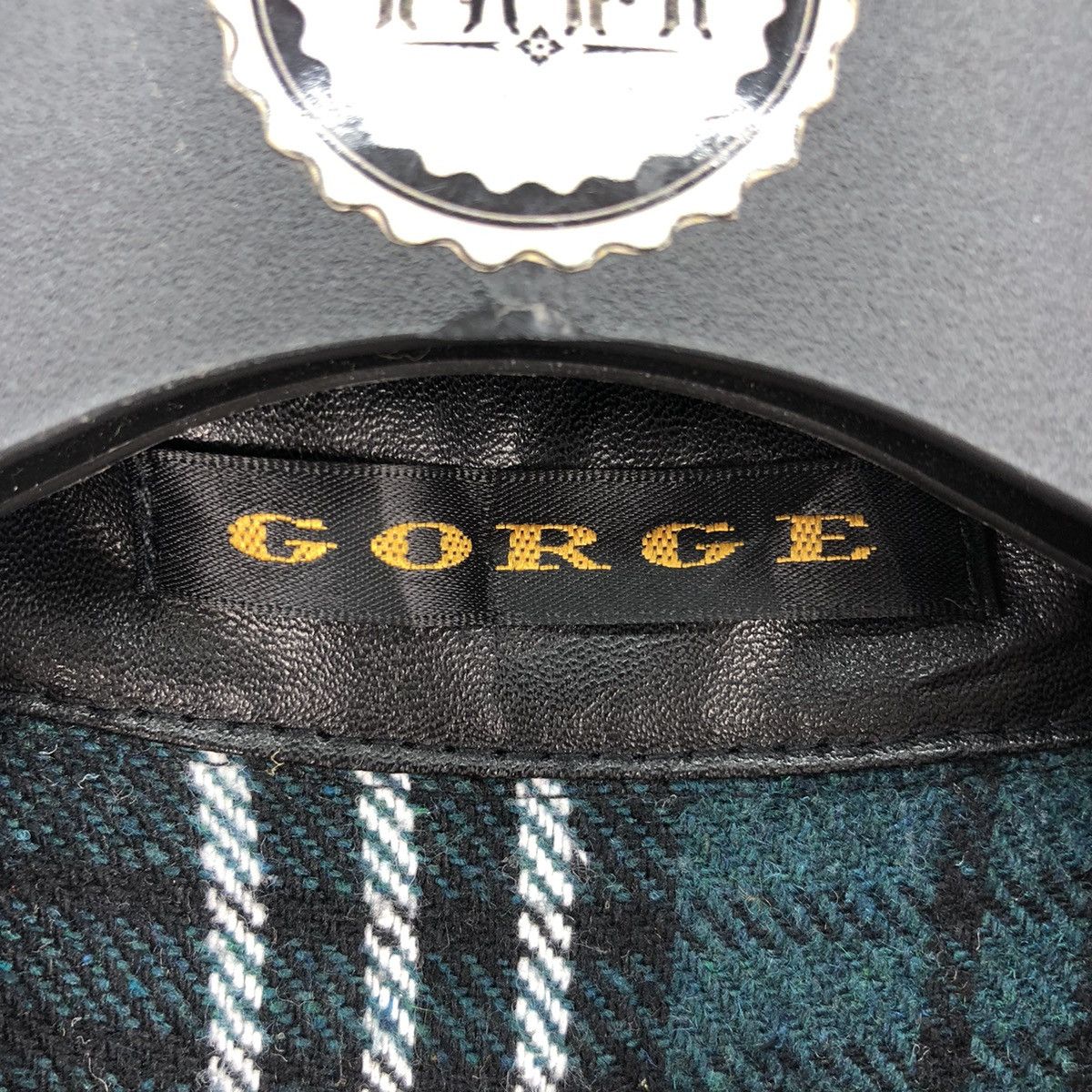 Japanese Brand Vintage Flannel Green Tartan Check Snap Button up by Gorge Size M / US 6-8 / IT 42-44 - 13 Thumbnail