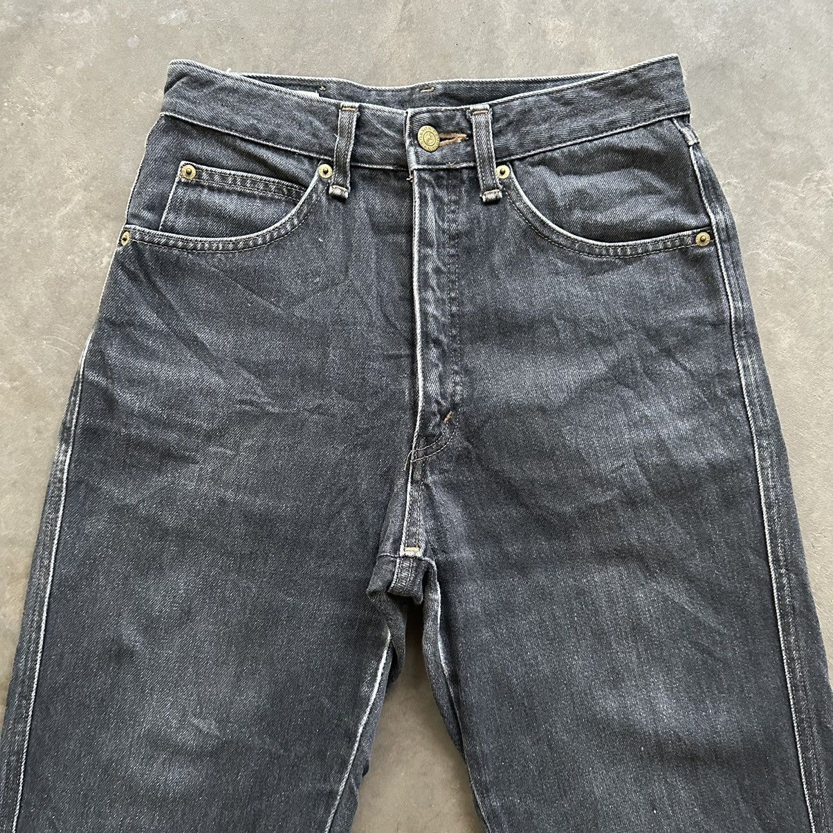 Japanese Brand W27 🔥 Vintage Bobson Black Sick Denim Jean Pant Size US 27 - 3 Thumbnail
