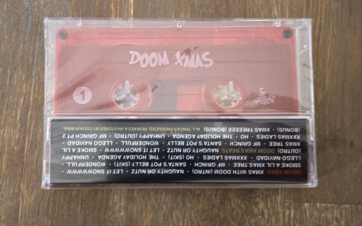 Other Cookin Soul – DOOM XMAS Cassette Tape Red NEW And Sealed Size ONE SIZE - 4 Thumbnail