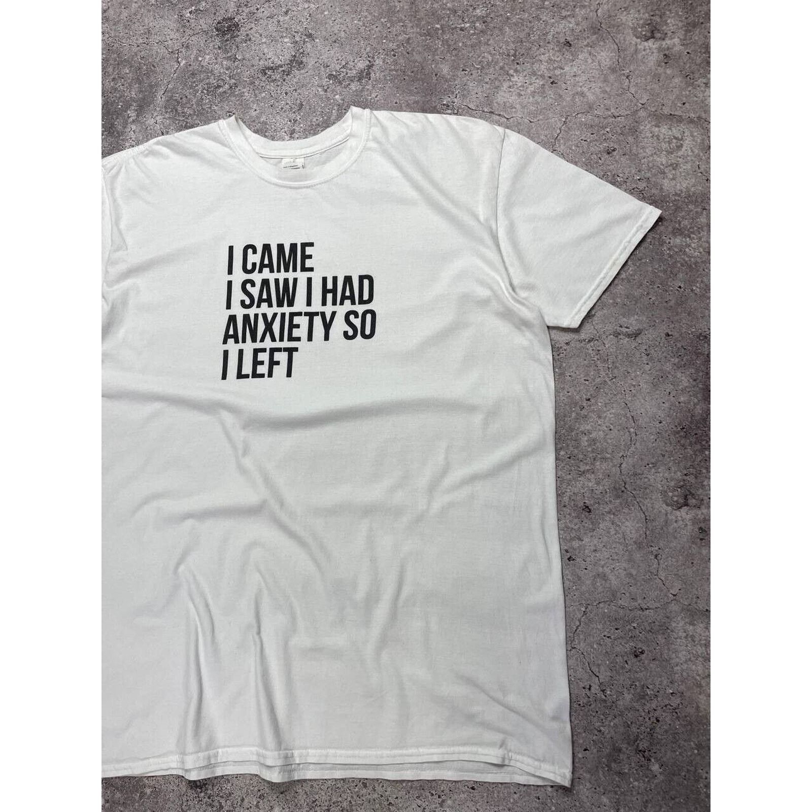 Gildan × Vintage Vintage Funny XL White T-Shirt Sarcastic Graphic Size US XL / EU 56 / 4 - 3 Thumbnail