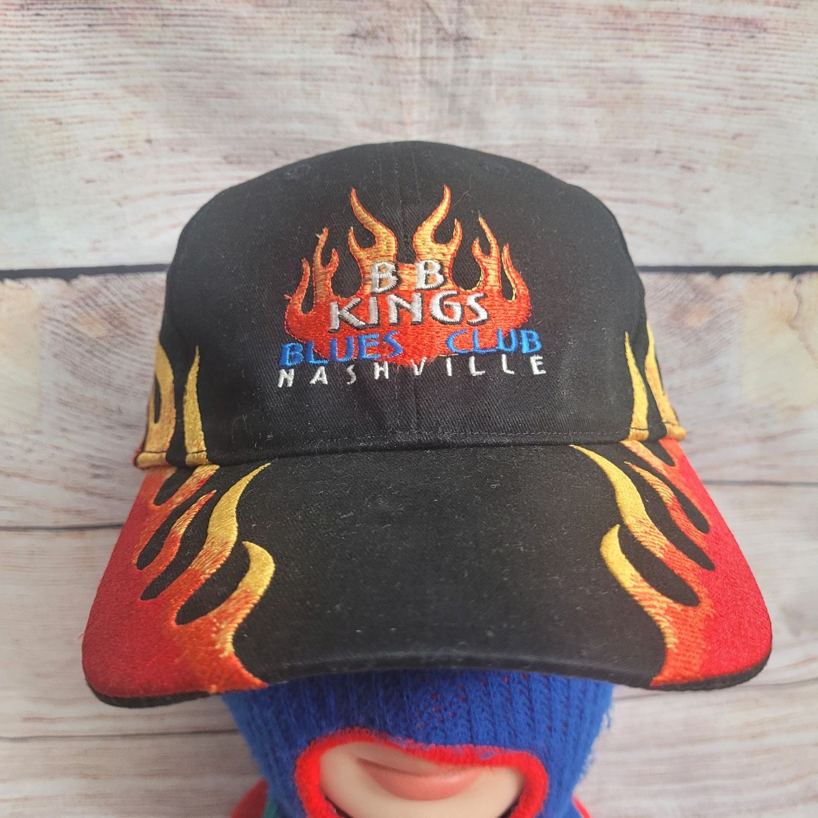 Band Tees × Vintage Vtg BB King Blues Club Flame hat band cap Size ONE SIZE - 6 Thumbnail