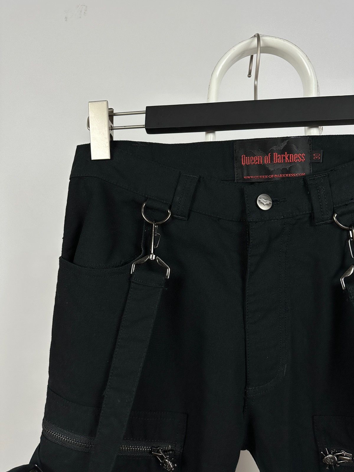 Queen Of Darkness Avant Garde Punk Goth Bondage Cargo Pants