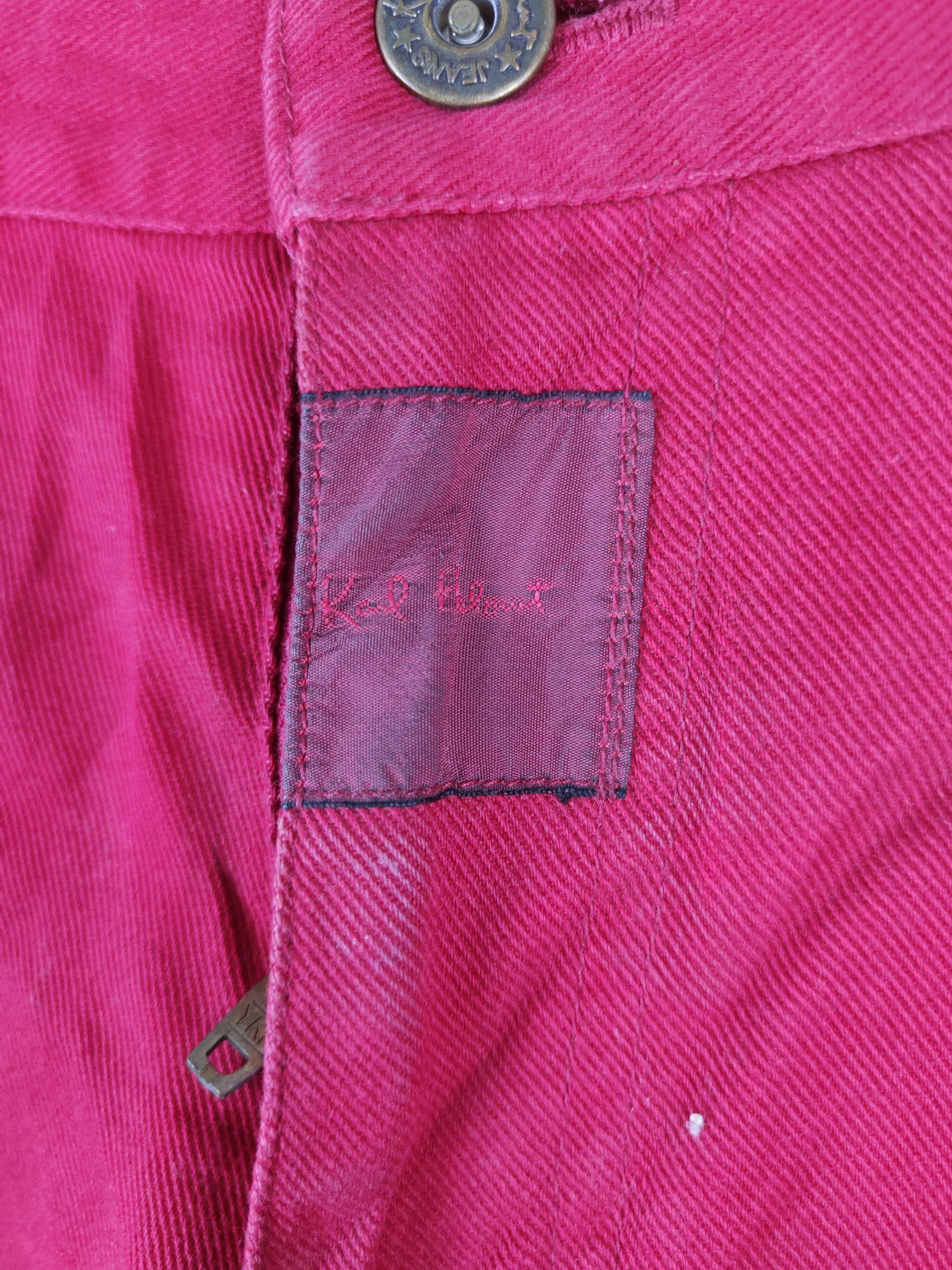 Japanese Brand Karl Helmut Red Multipocket Soft Denim #S1323 Size US 34 / EU 50 - 3 Thumbnail