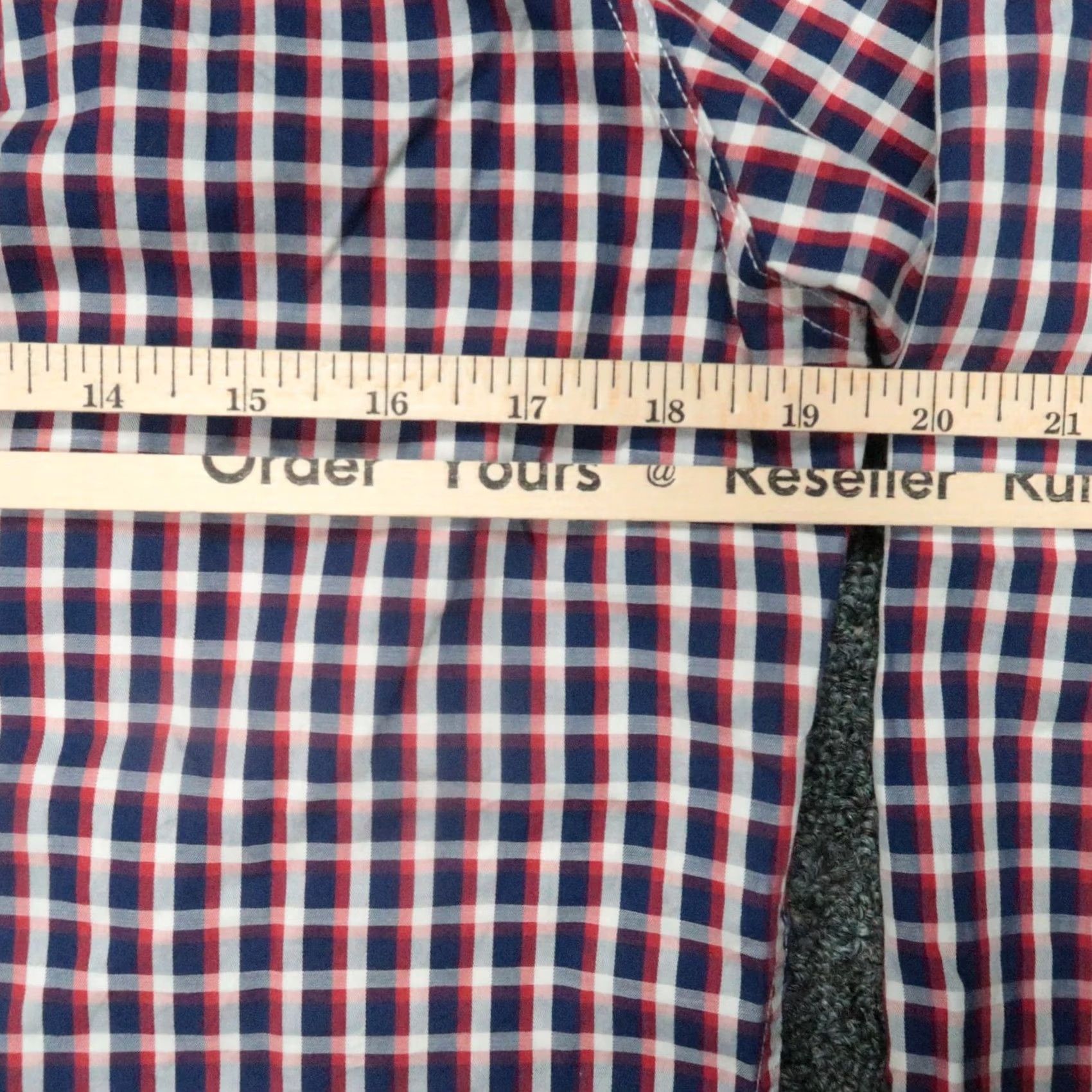 Frank & Eileen Frank & Eileen Shirt Womens Medium Red Plaid Long Sleeve Button-Up Lightweight Italy Size M / US 6-8 / IT 42-44 - 6 Thumbnail