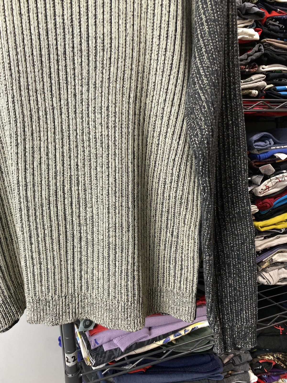Vintage Y2K Vintage Striped Diesel Style Japanese Knit Sweater Size US L / EU 52-54 / 3 - 4 Thumbnail