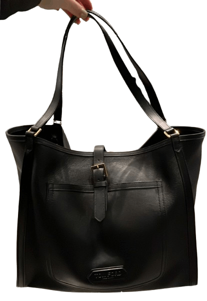Tom Ford o1loc1c0325 H0574 Size: OS / Leather Tote Bag in Black Size ONE SIZE - 10 Thumbnail