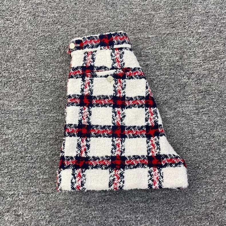 Gucci Gucci Red White Plaid Woven Shorts Size 36-2505 Size 37" - 3 Thumbnail