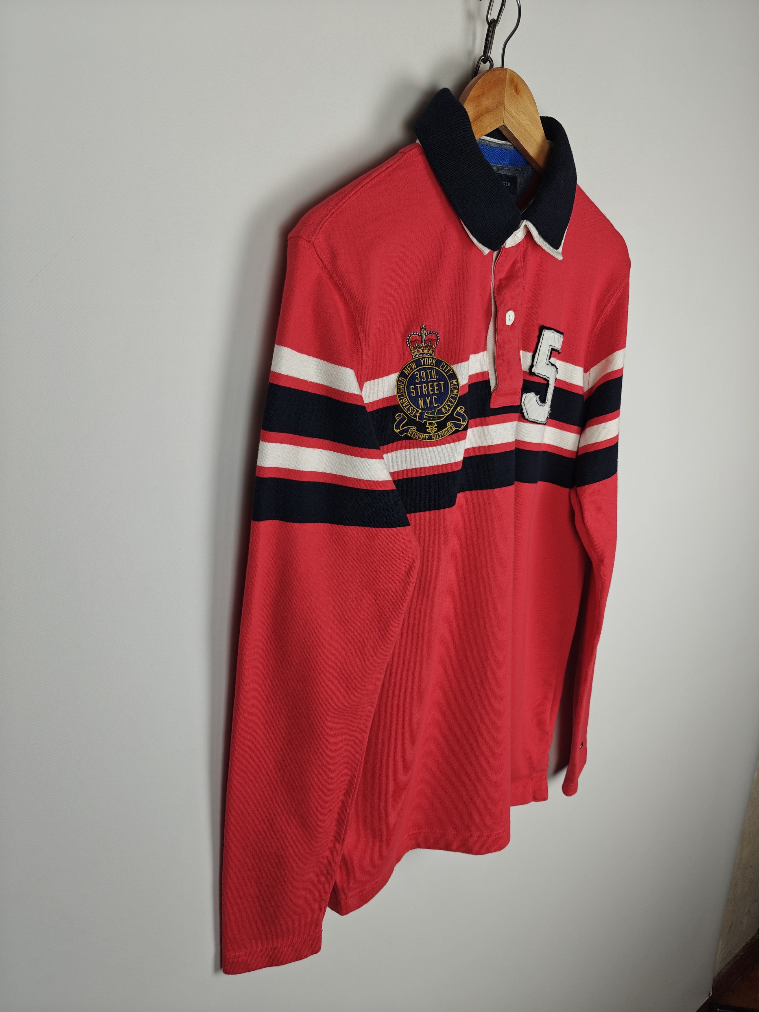 Tommy Hilfiger Tommy Hilfiger Swetashirt Collared Pullover Red size L Size US L / EU 52-54 / 3 - 5 Thumbnail