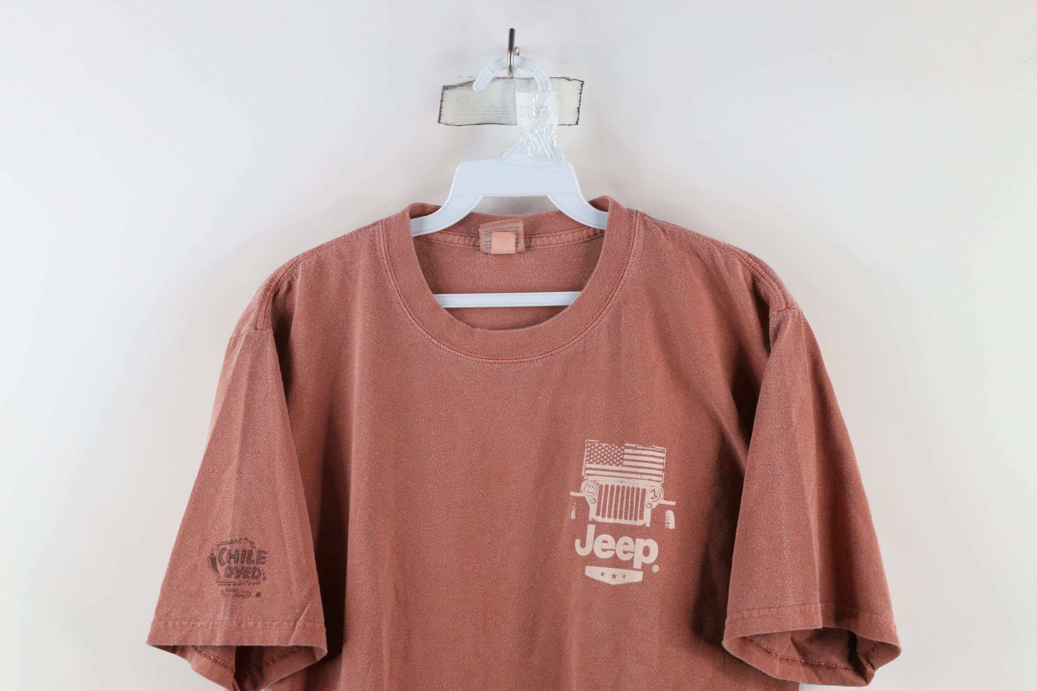 Vintage Vintage Jeep Motor Co Dye Stonewash Spell Out T-Shirt Cotton Size US M / EU 48-50 / 2 - 2 Thumbnail