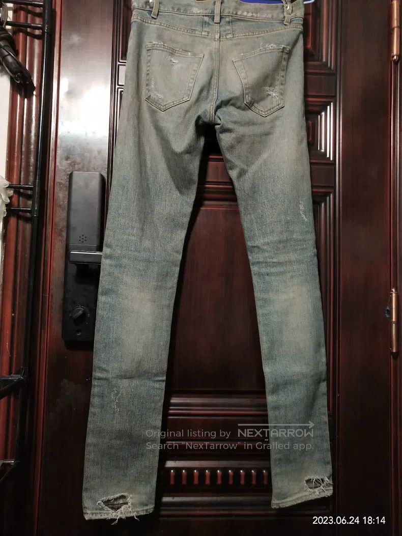Saint Laurent Paris Saint Laurent Paris Blue three-hole heavy destruction on l Size US 28 / EU 44 - 5 Thumbnail